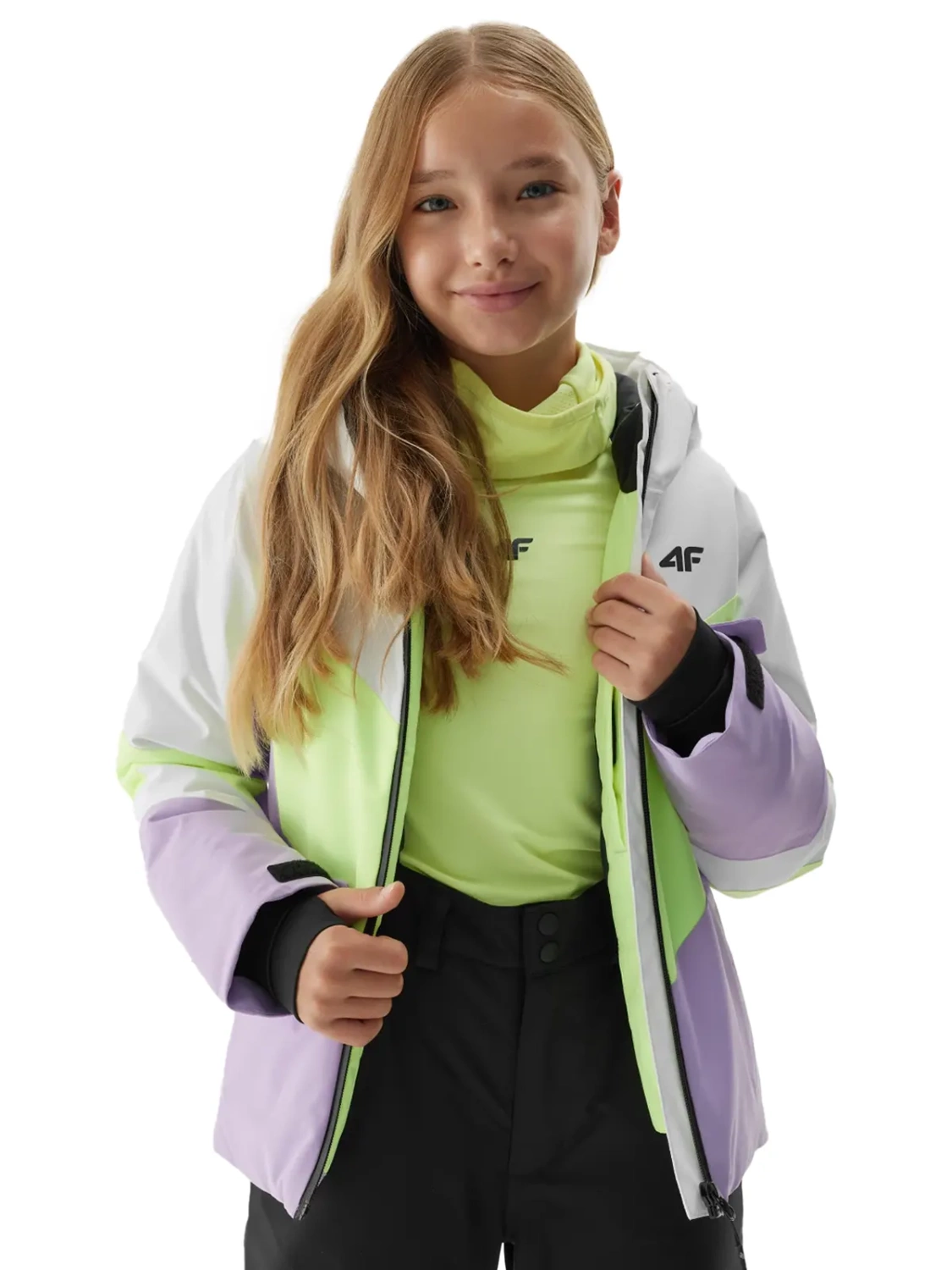 Kurtka dziecięca zimowa narciarska 4F 4FJAW23TTJAF294-52S 