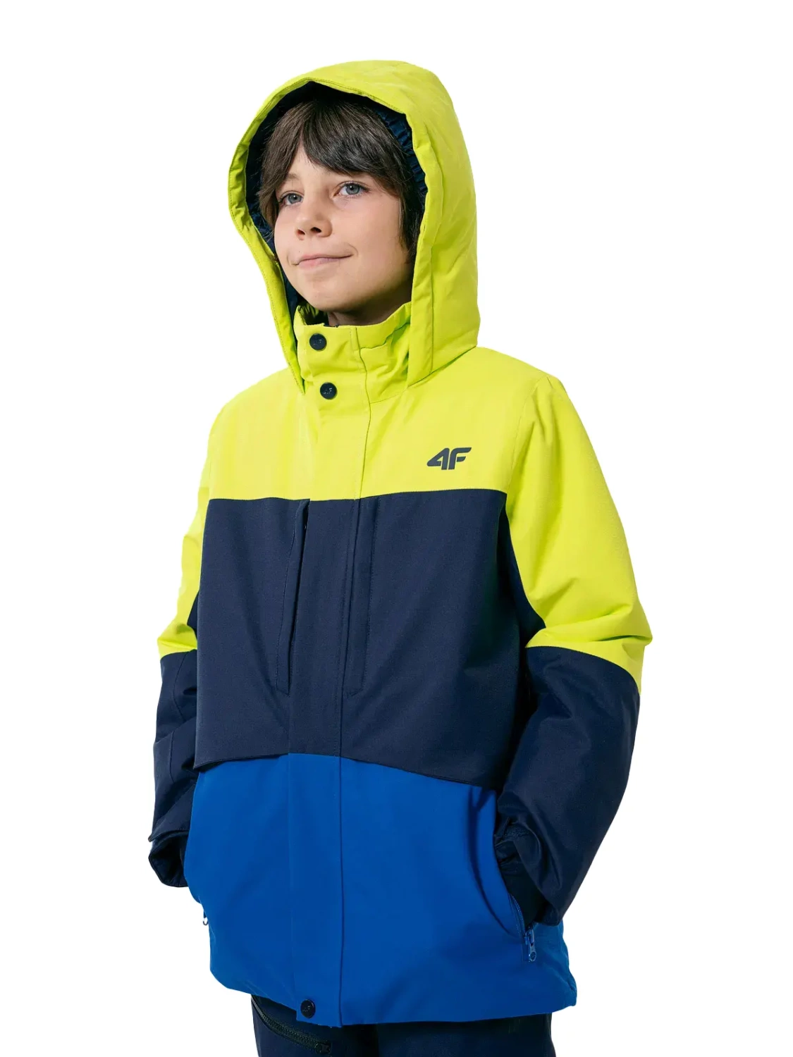 Kurtka dziecięca zimowa narciarska 4F HJZ22-JKUMN004-92S