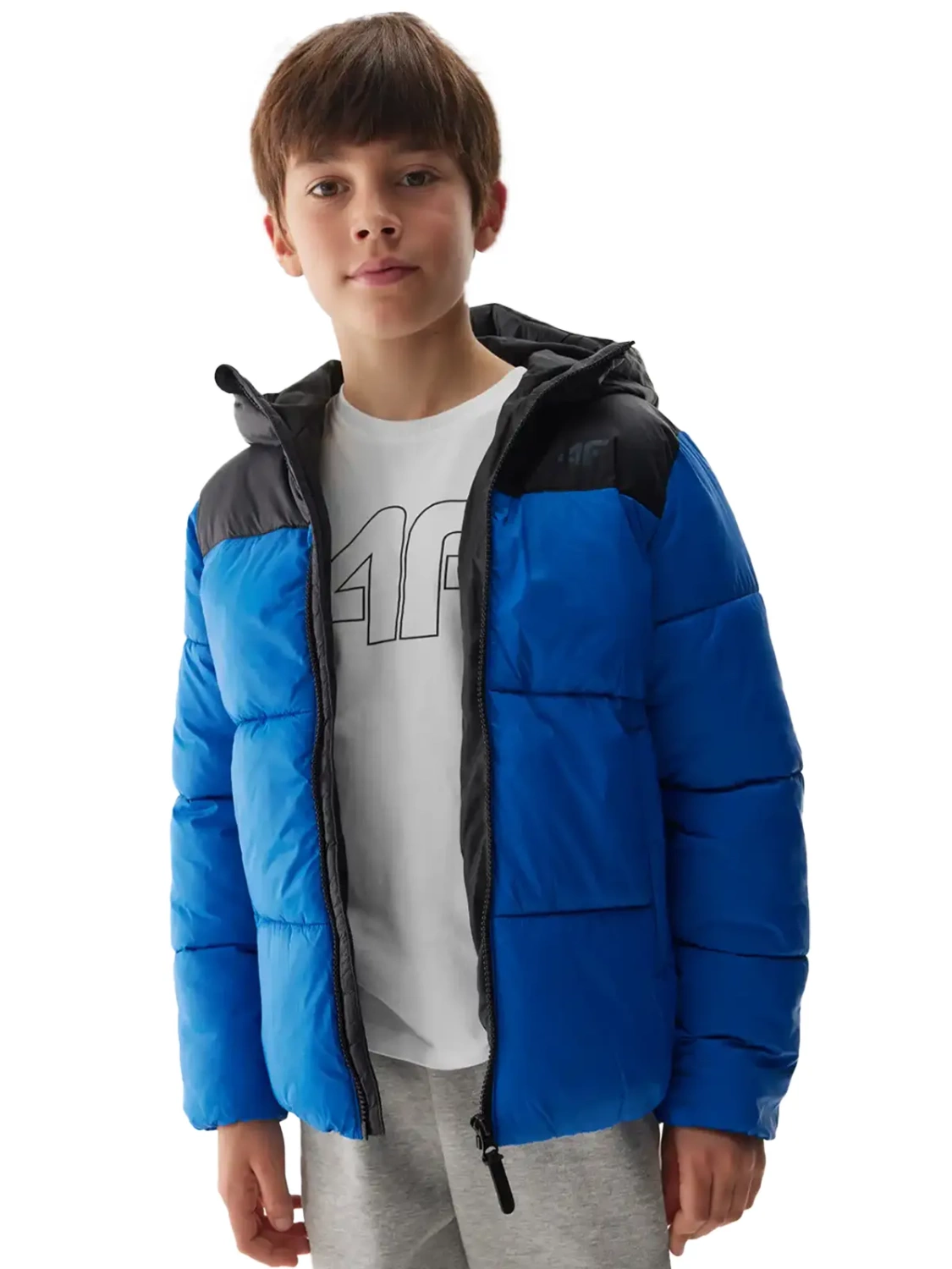 Kurtka dziecięca zimowa puchowa 4F 4FJWAW24TDJAM462-36S