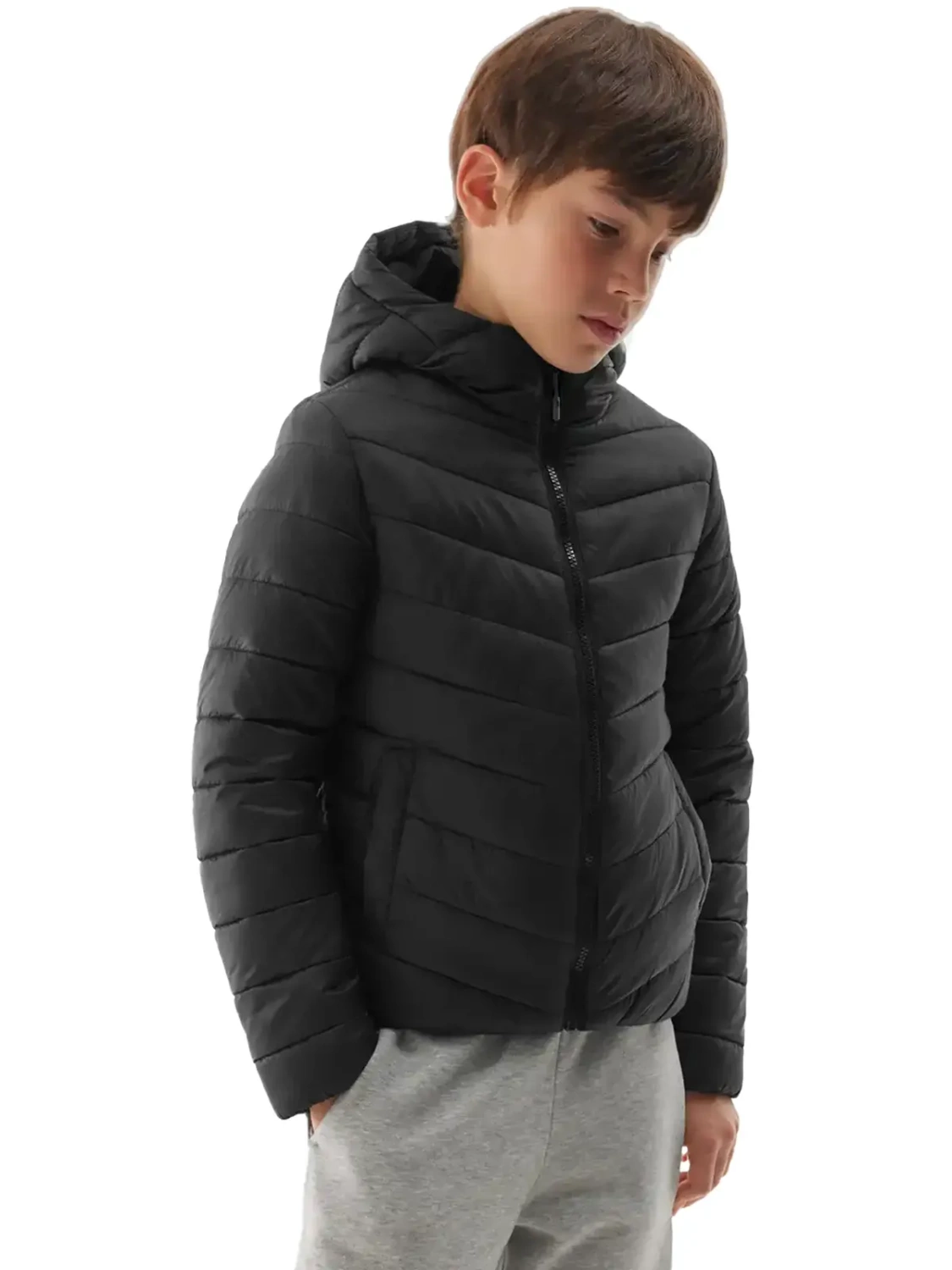 Kurtka dziecięca zimowa puchowa 4F 4FJWAW24TDJAM460-20S