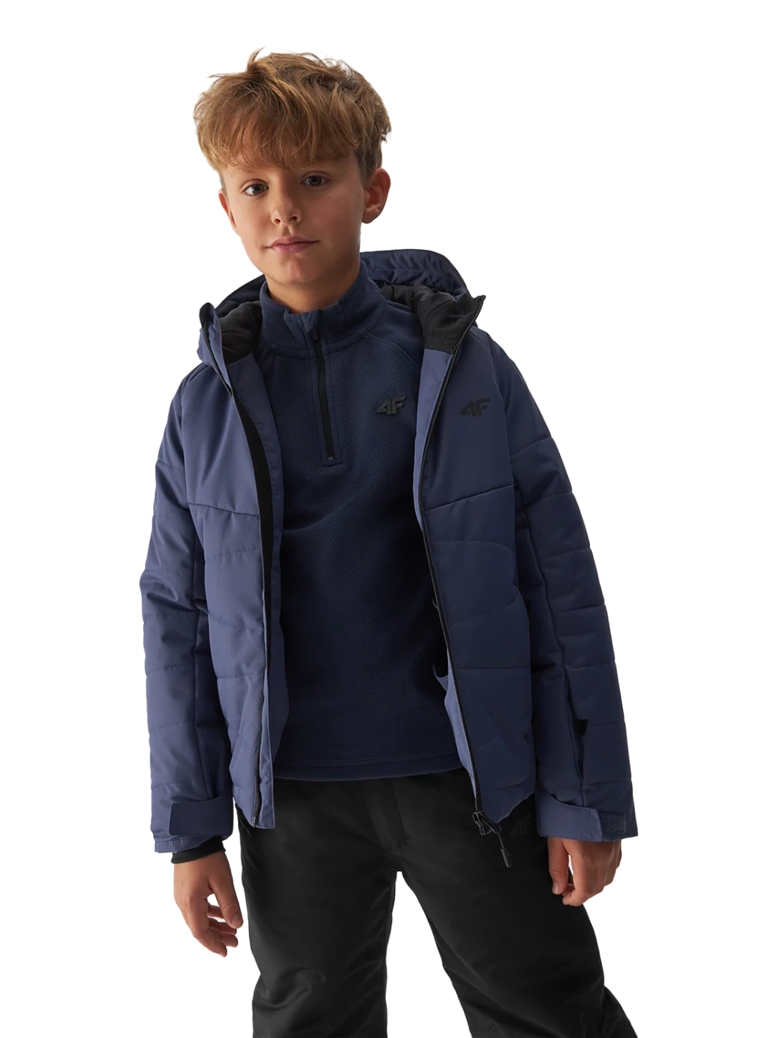 Kurtka dziecięca zimowa puchowa narciarska 4F 4FJAW23TTJAM298-32S 
