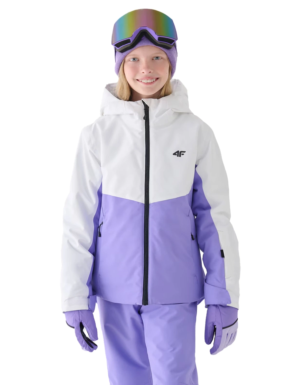 Kurtka dziecięca zimowa narciarska 4F 4FJWAW24TTJAF542-51S