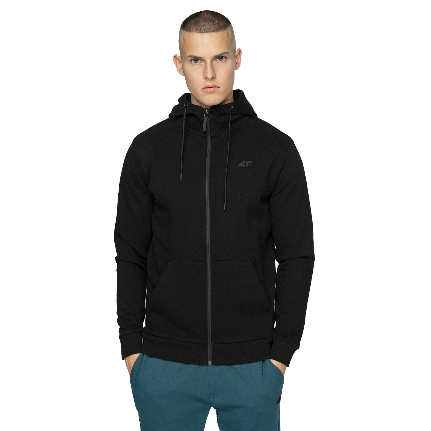 Bluza męska z kapturem rozpinana 4F NOSH4-BLM353-20S