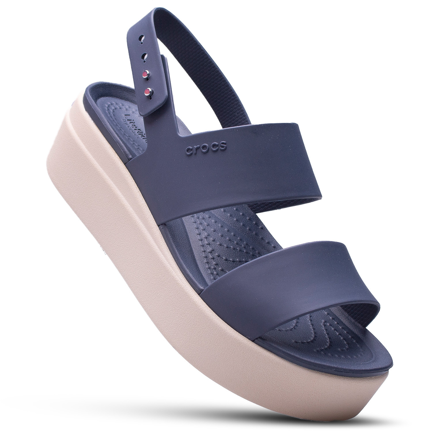 Sandały damskie Crocs Brooklyn Low Wedge 206453-46K