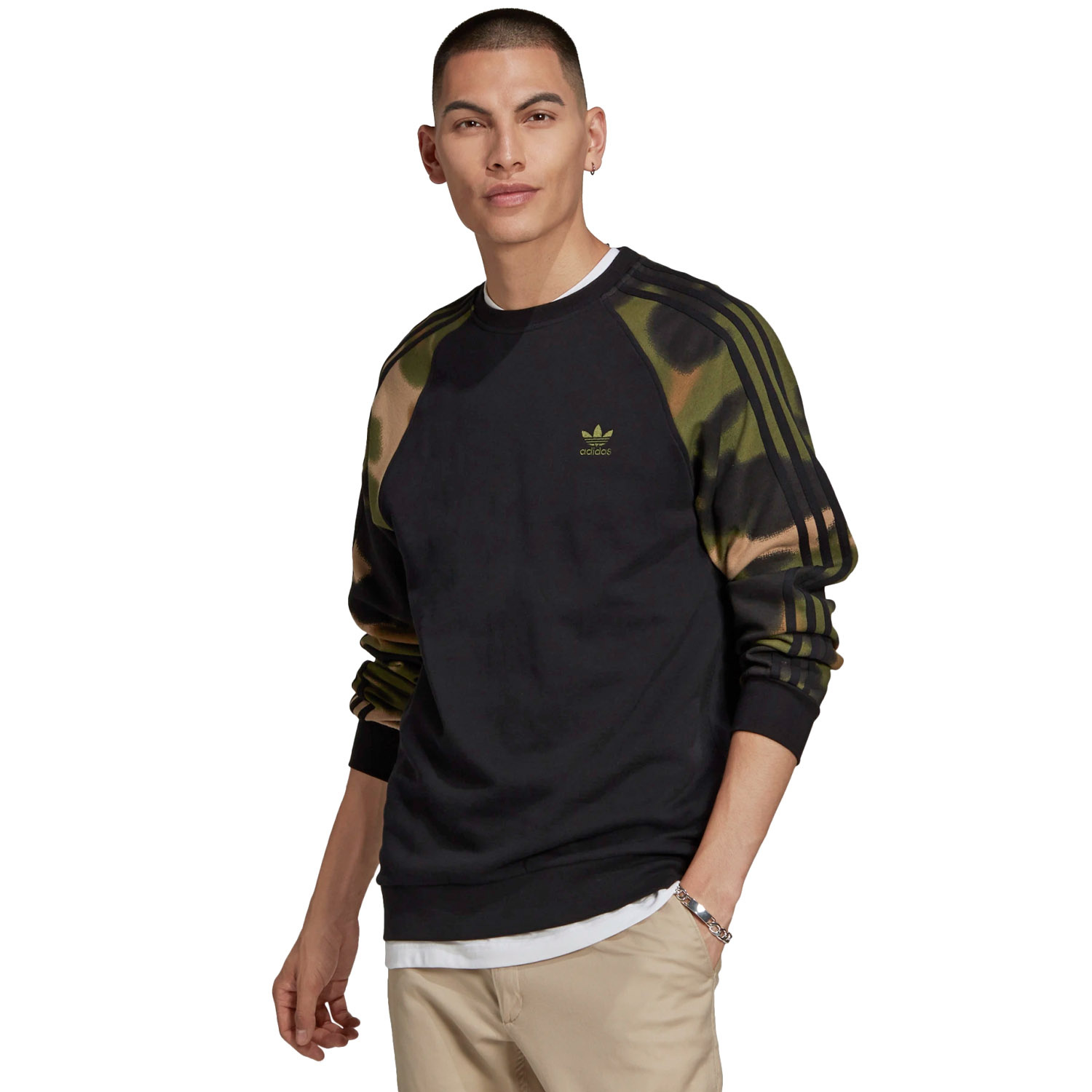 Bluza męska adidas CAMO CREW GN1858