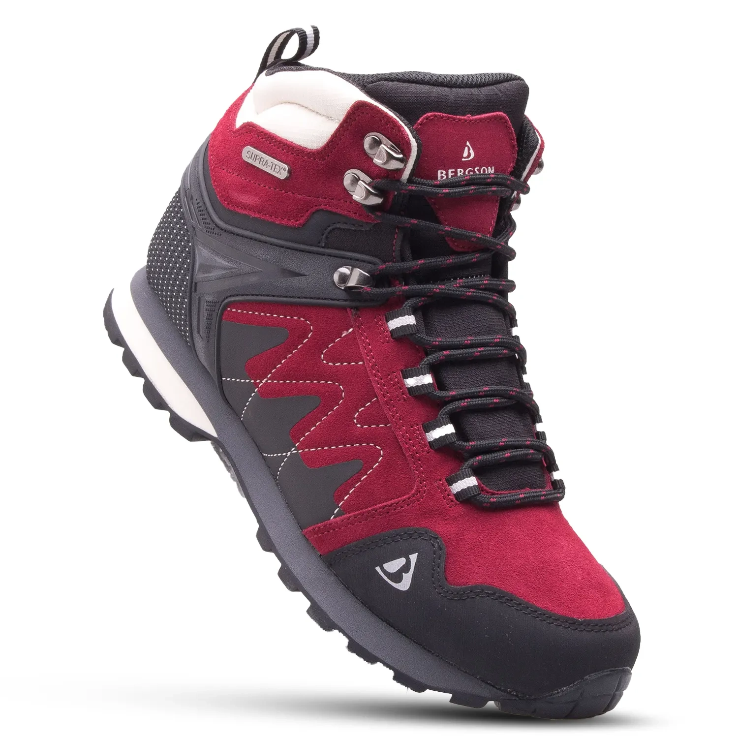 Buty damskie trekkingowe BERGSON TUBKAL MID Burgundy