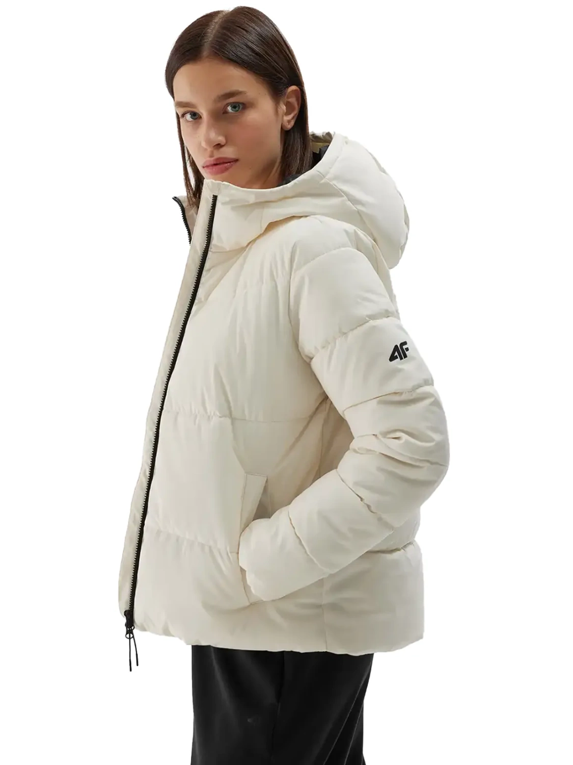 Kurtka damska zimowa puchowa 4F 4FWAW24TDJAF473-11S
