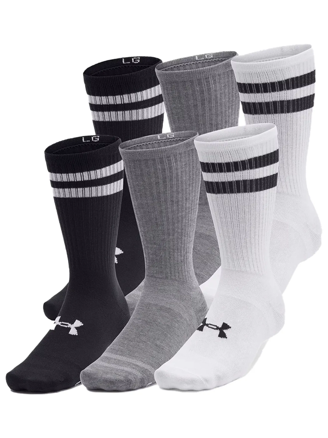 Skarpety Under Armour 1387058-101 6-PAK