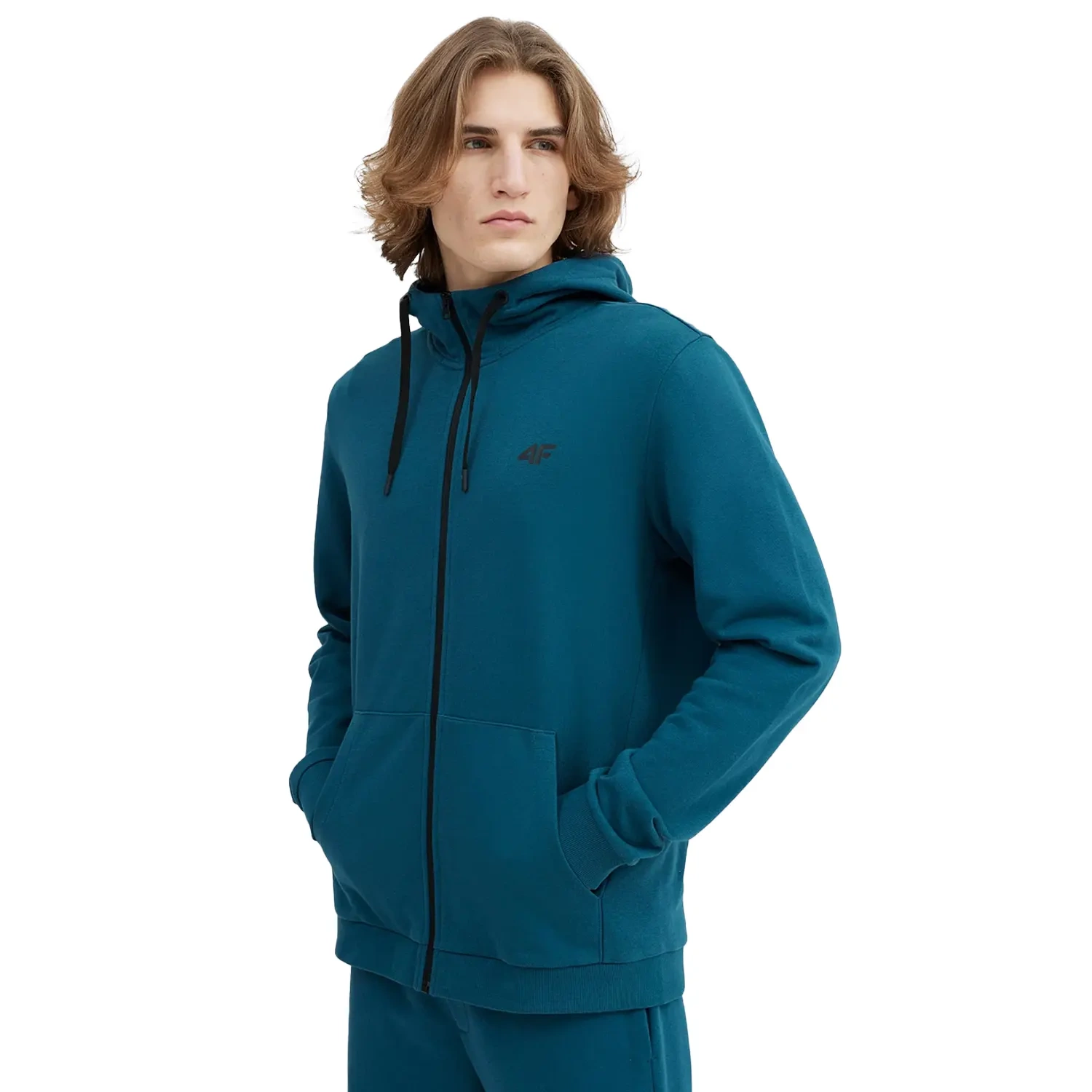 Bluza męska z kapturem rozpinana 4F 4FSS23TSWSM354-32S