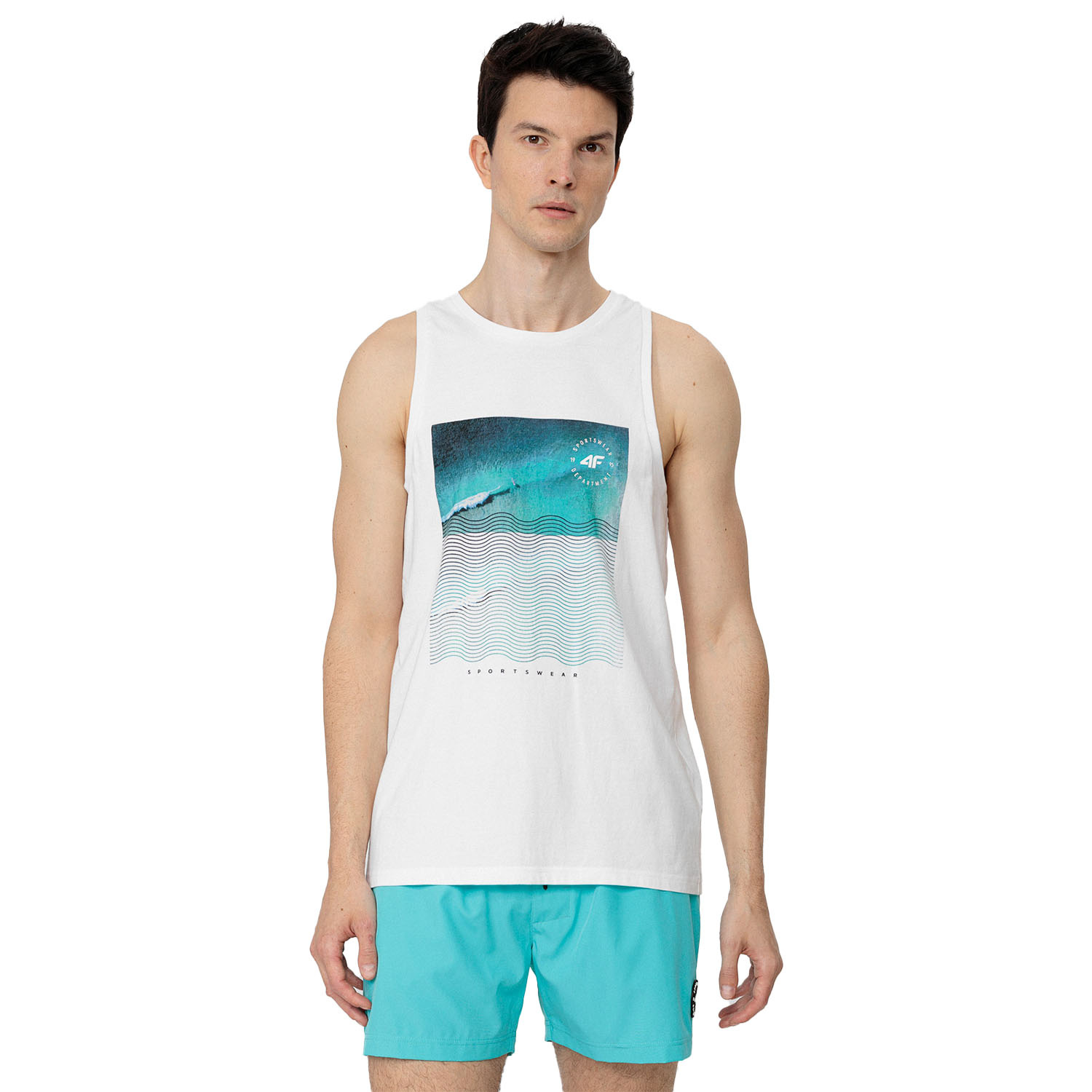 Koszulka męska 4F H4L22-TSM045-10S