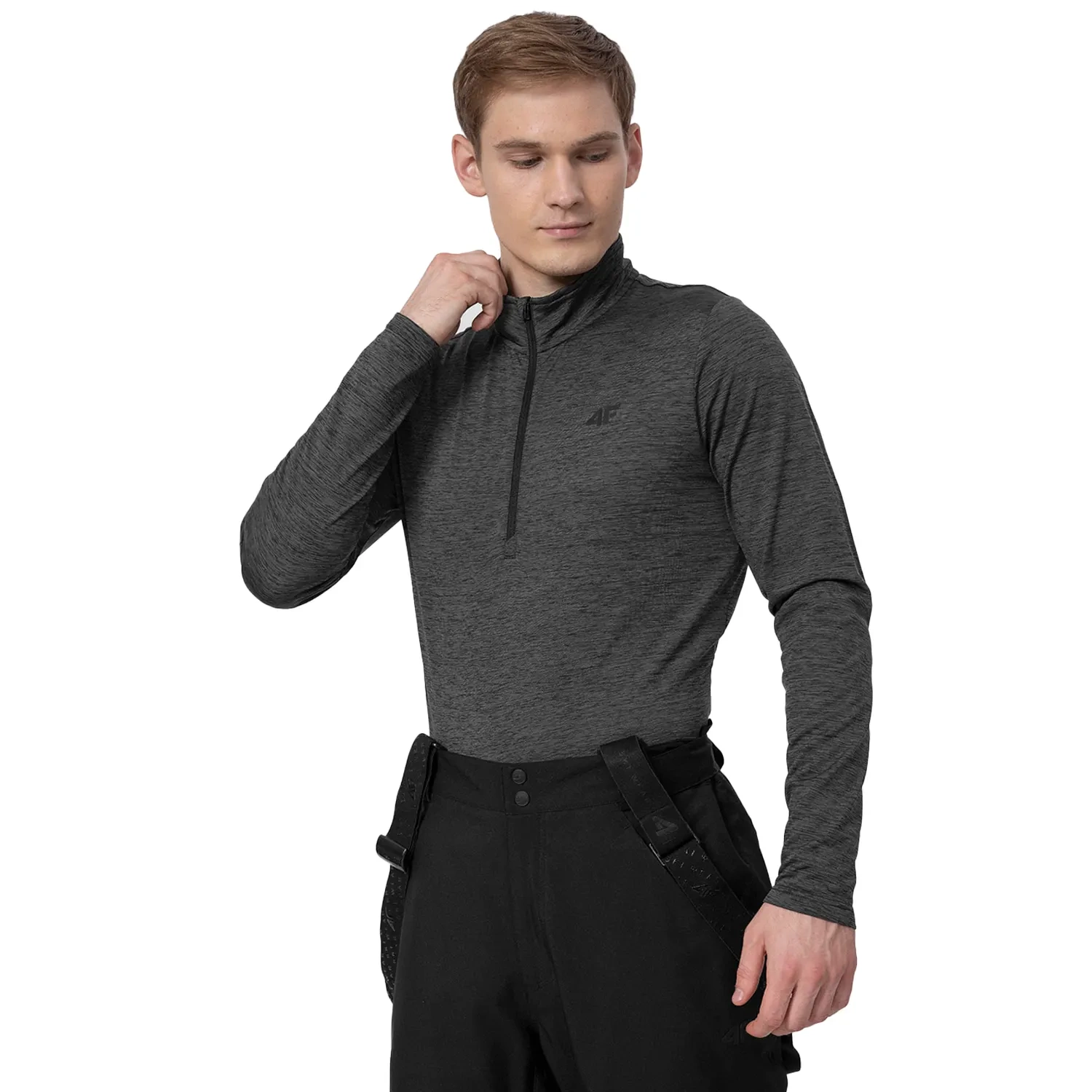 Bluza męska z kapturem rozpinana termoaktywna 4F H4Z22-BIMD031-23M