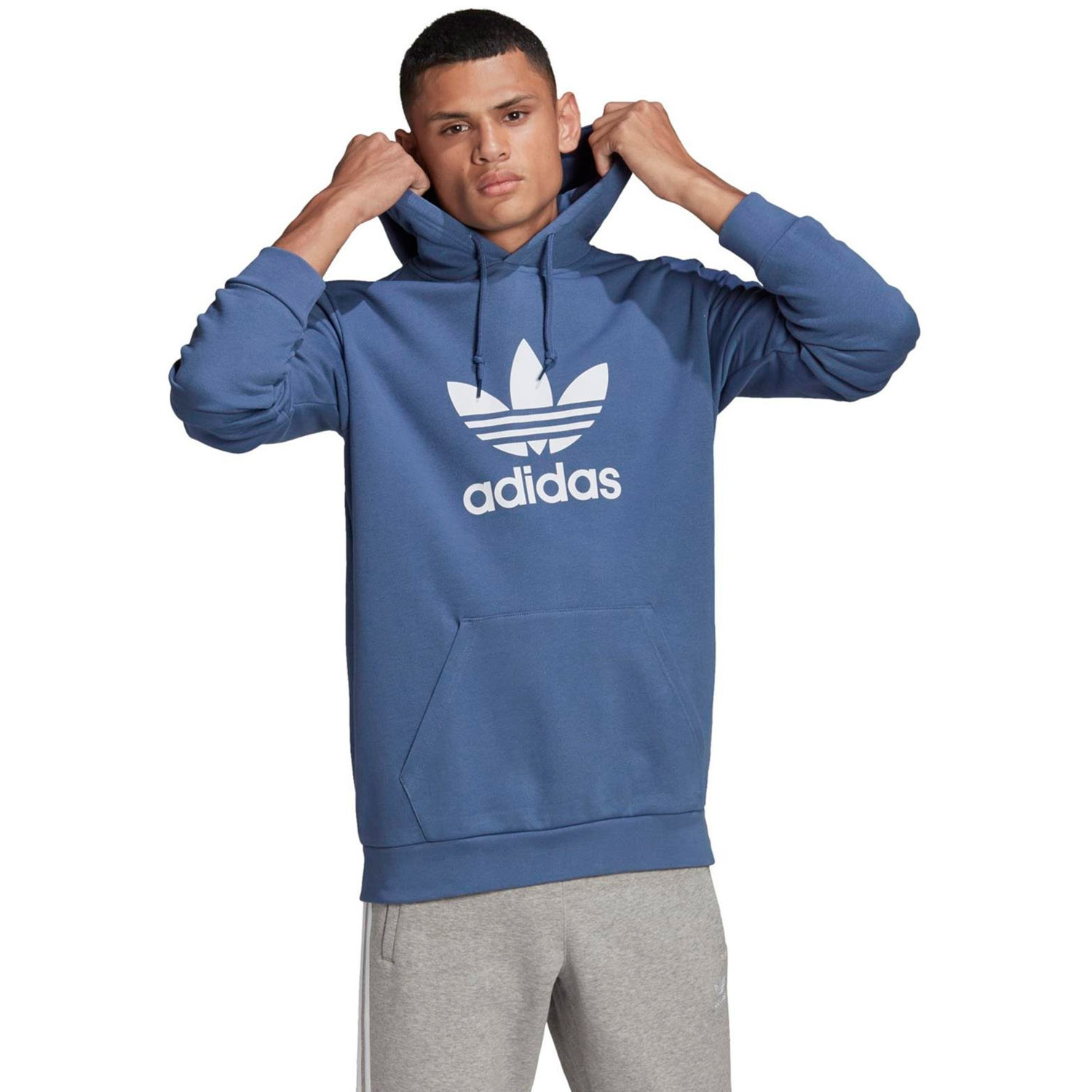 Bluza męska z kapturem adidas TREFOIL HOODIE GN3460