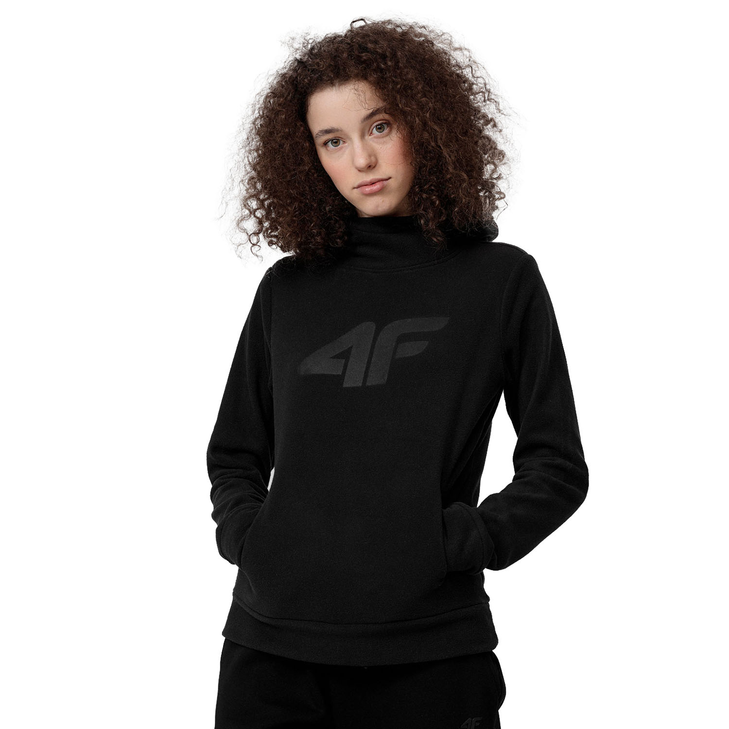 Bluza damska z kapturem polarowa 4F H4L22-PLD352-20S