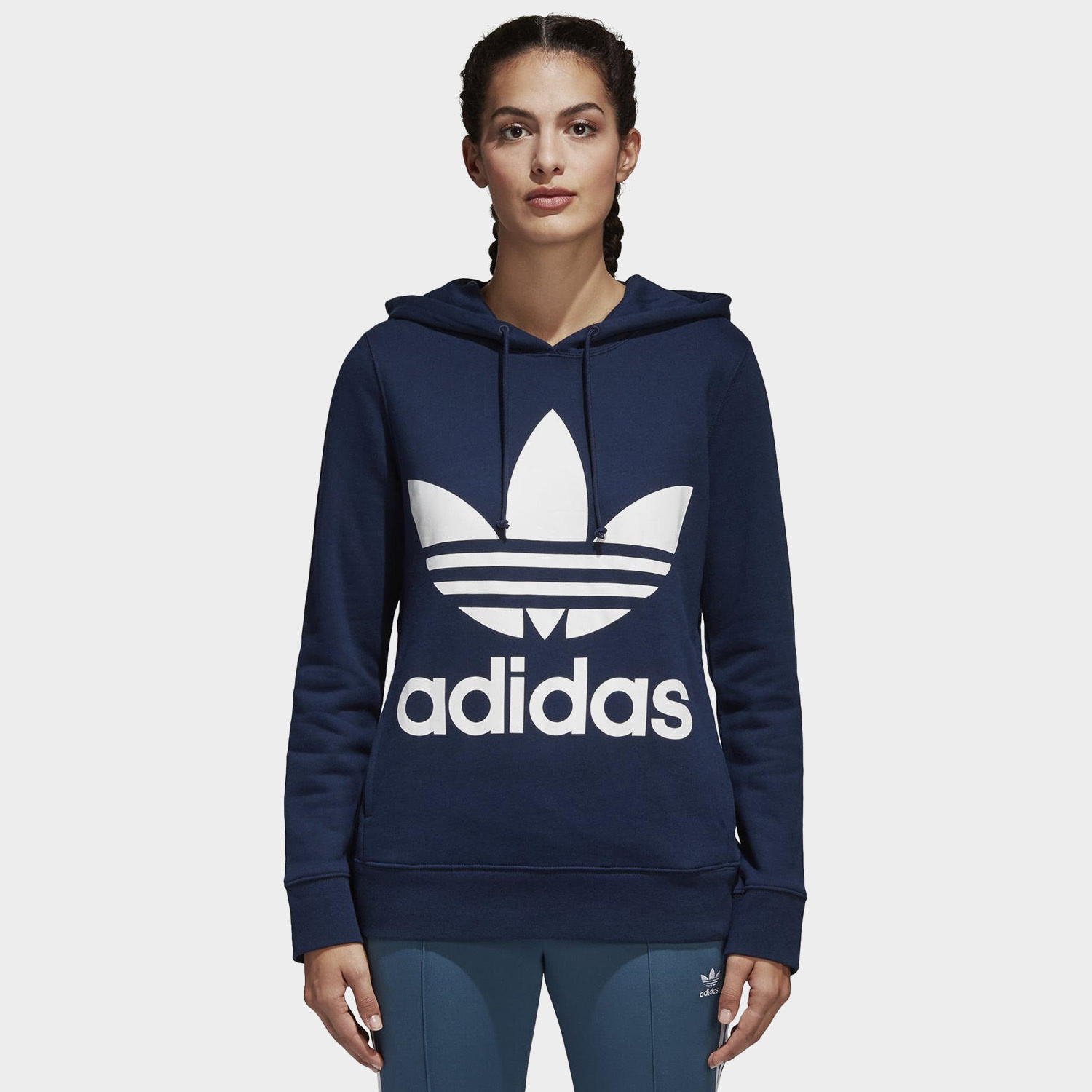 Bluza damska z kapturem adidas TREFOIL HOODIE CE2410