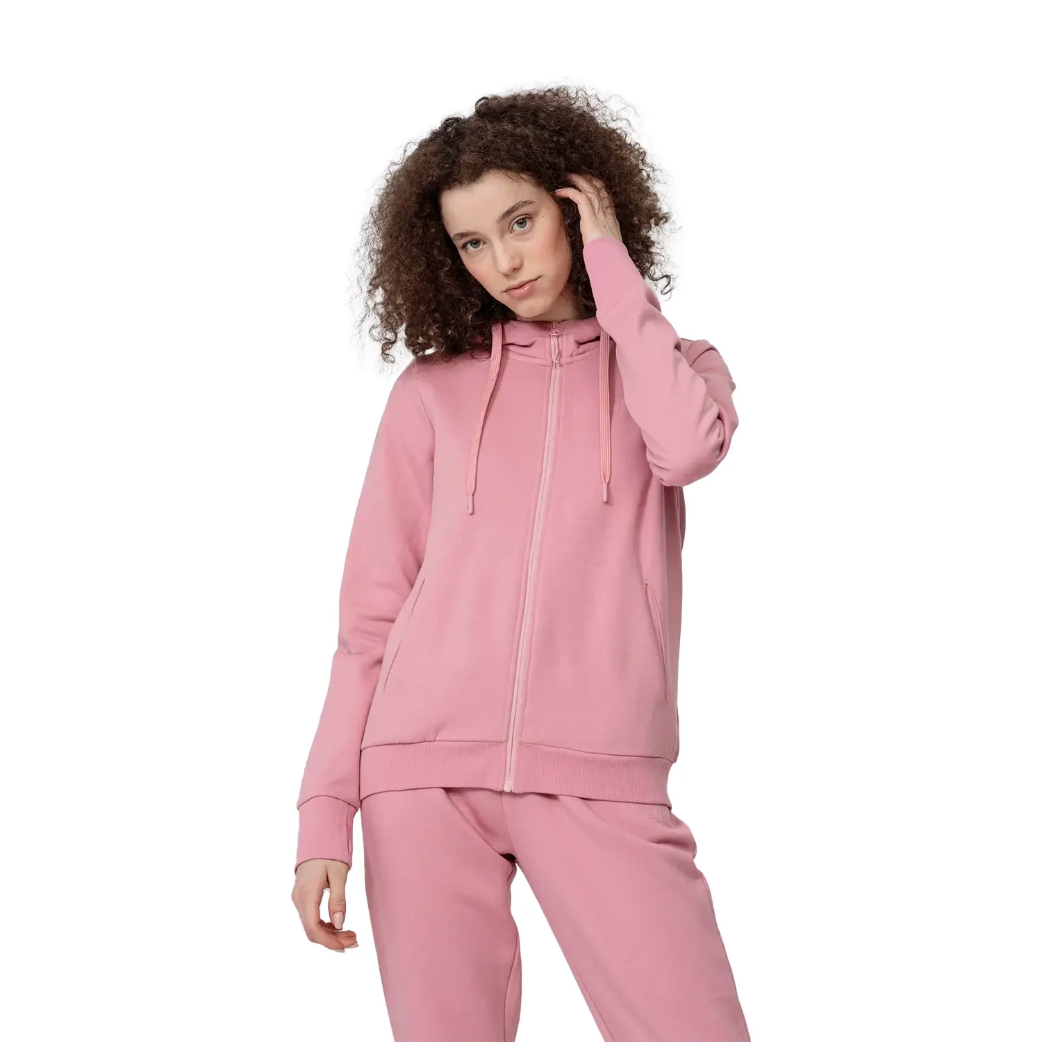 Bluza damska z kapturem rozpinana 4F H4Z22-BLD353-56S