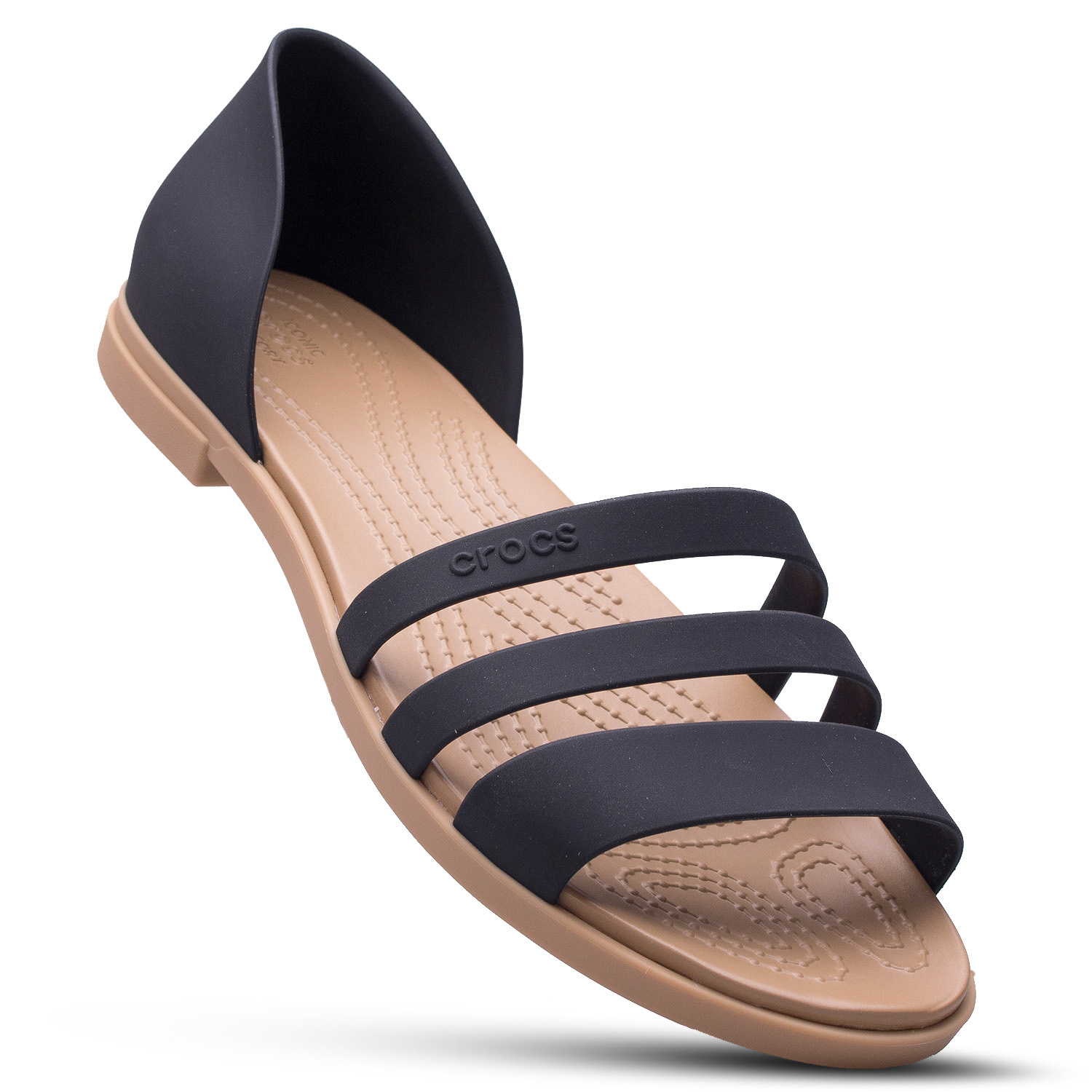 Sandały Crocs Tulum Open Flat W 206109-00W