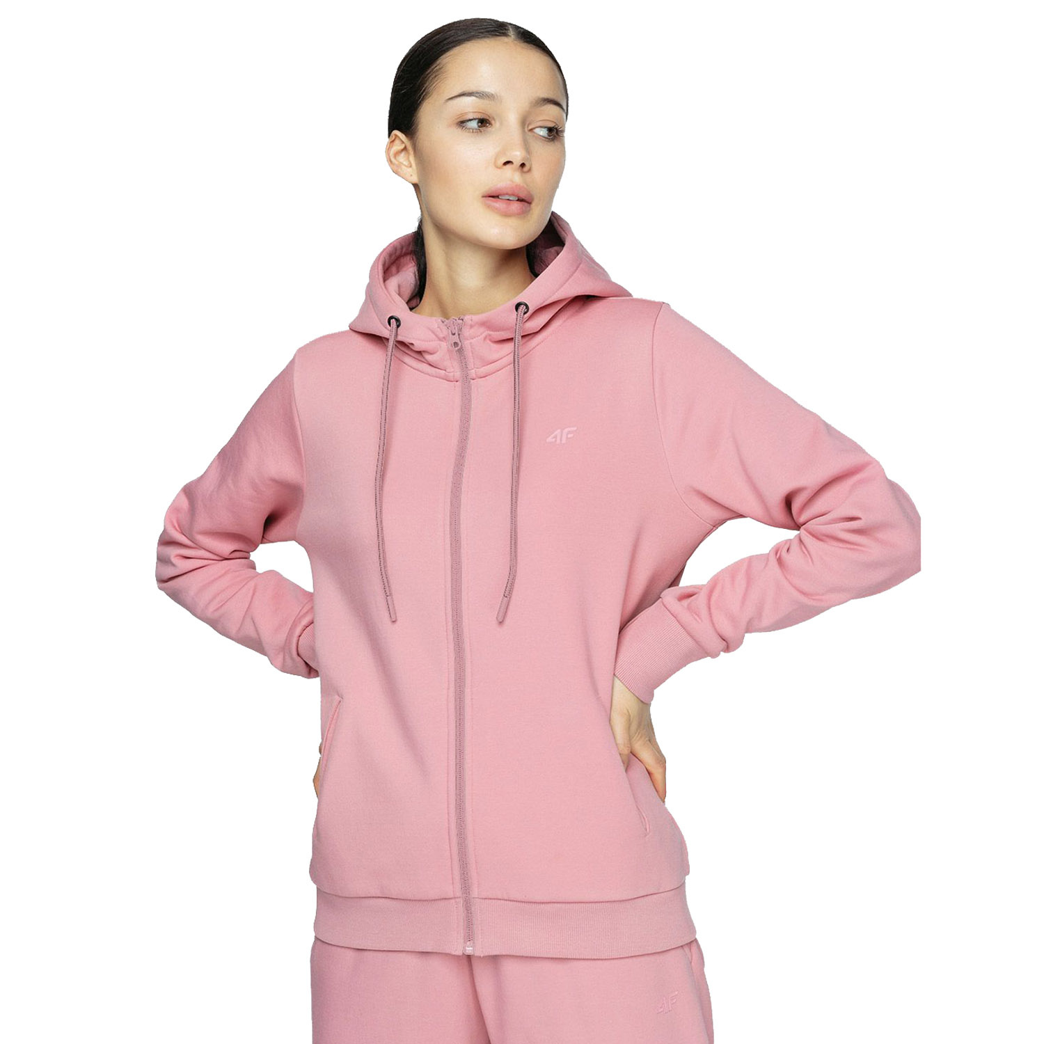 Bluza damska z kapturem rozpinana 4F NOSH4-BLD353-56S