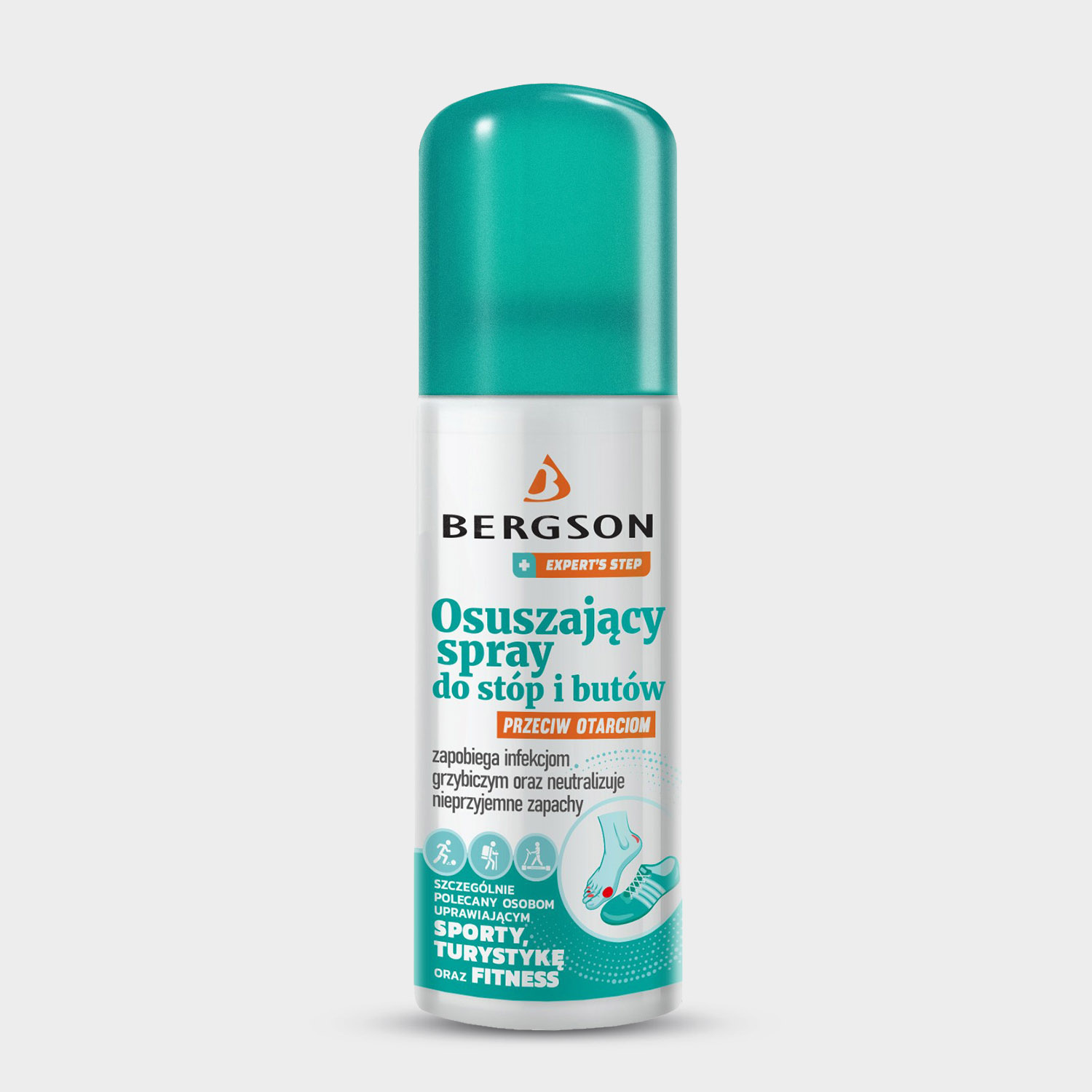 Spray osuszający do stóp i butów przeciw otarciom BRGCH002 100ml