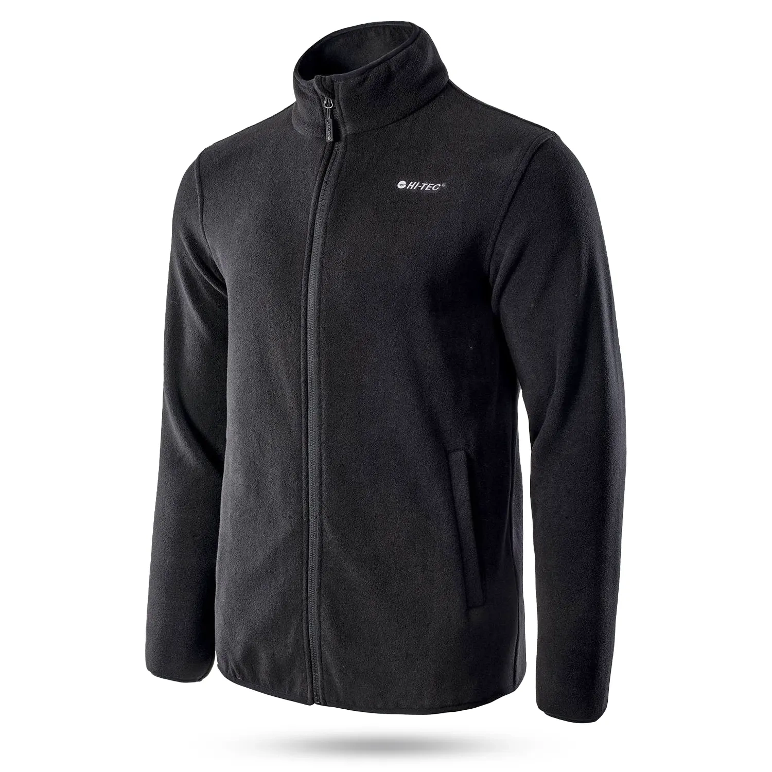 Bluza męska rozpinana polarowa HI-TEC ZOE BLACK