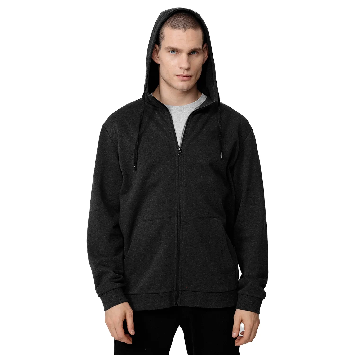 Bluza męska z kapturem rozpinana 4F 4FSS23TSWSM354-23M