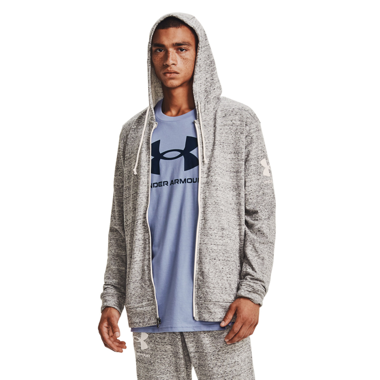 Bluza męska z kapturem rozpinana Under Armour 1361606-112