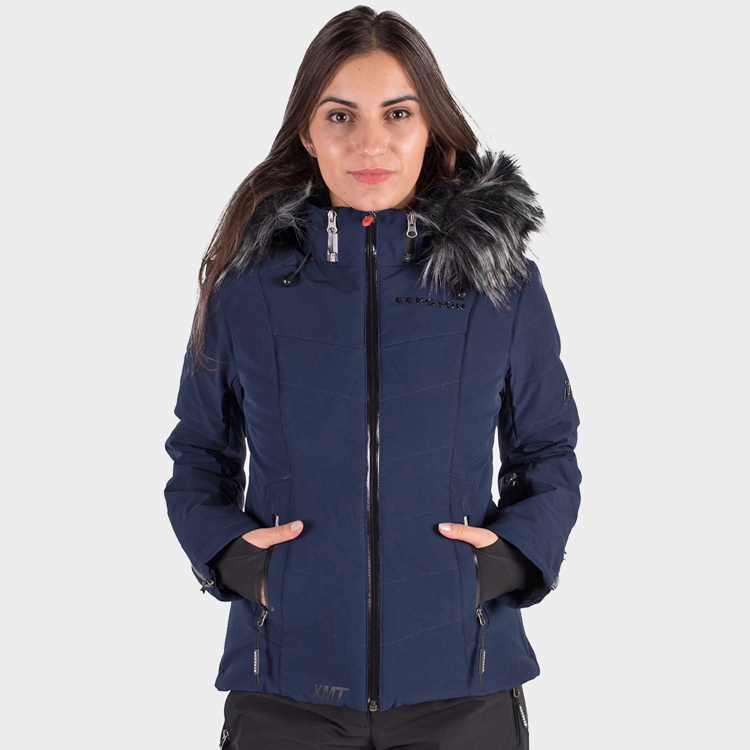 Kurtka damska BERGSON SNOWSWIFT STX NAVY BRG00039