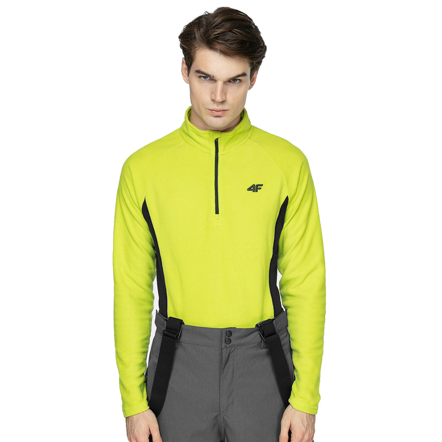 Bluza męska z kapturem rozpinana polarowa 4F H4Z21-BIMP034-45S