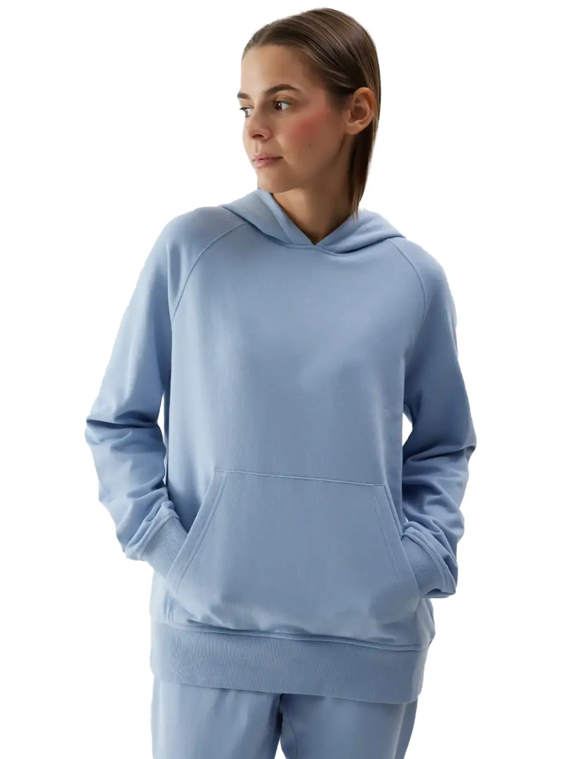 Bluza damska z kapturem 4F 4FWSS24TSWSF0955-34S 