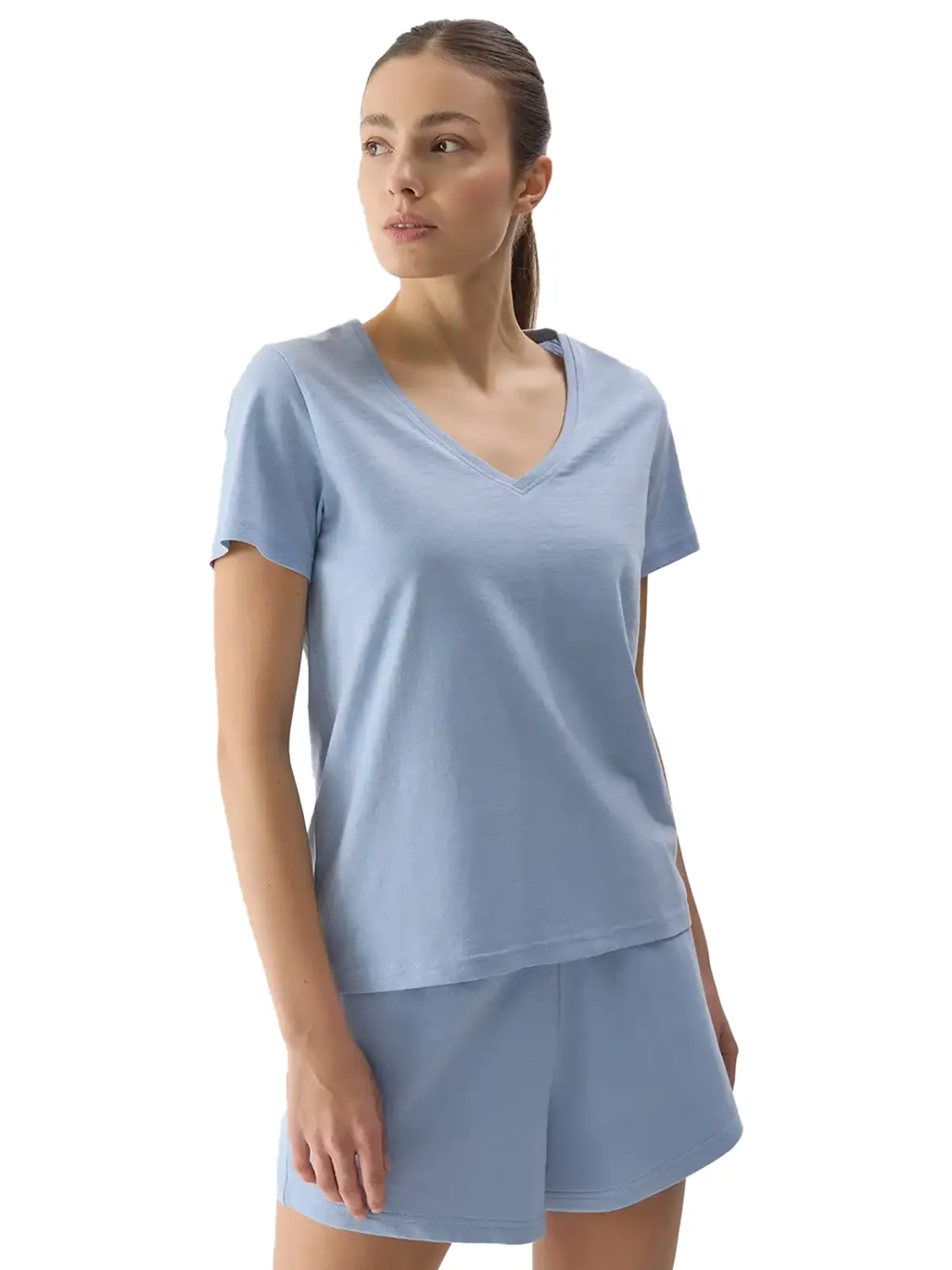 Koszulka damska 4F 4FWSS24TTSHF1162-34S 