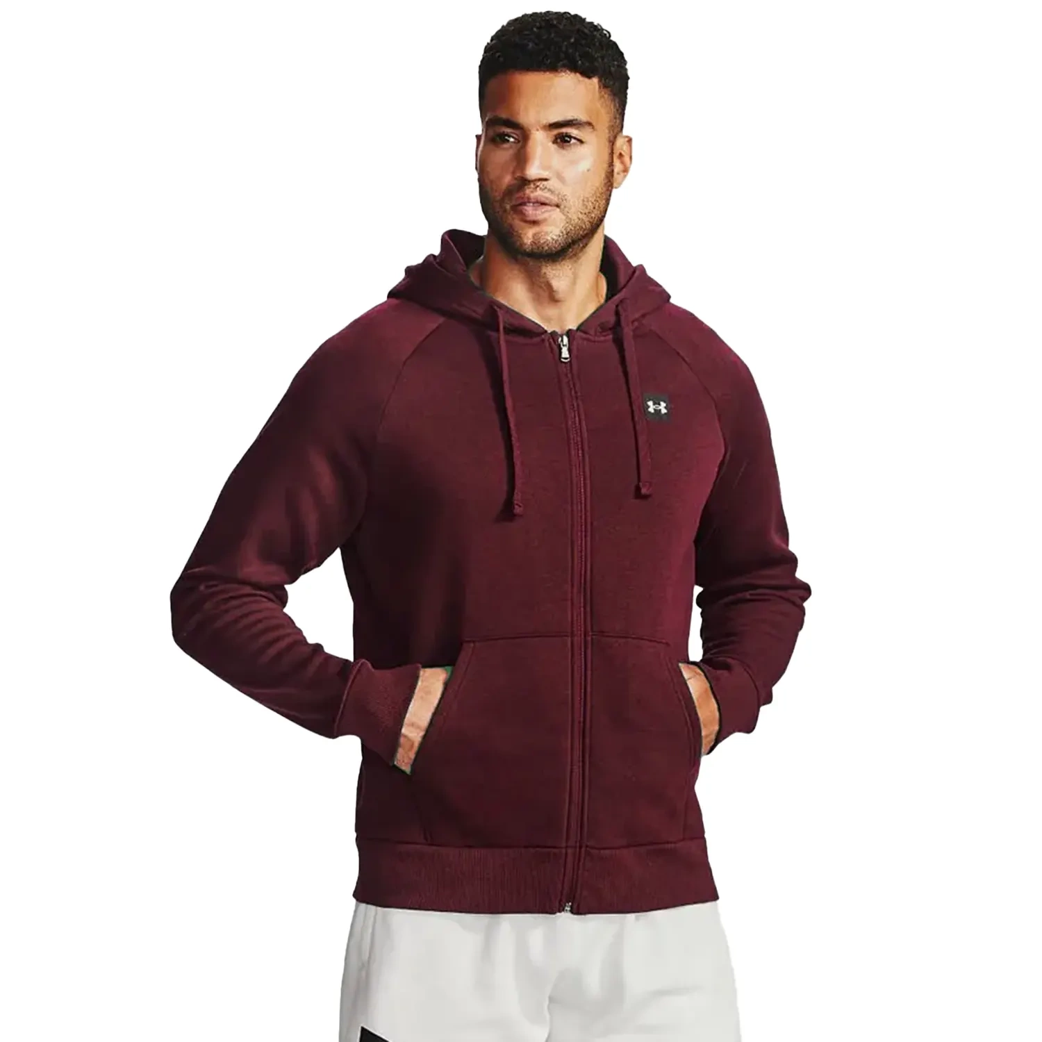 Bluza męska z kapturem rozpinana Under Armour RIVAL FLEECE 1357111-690