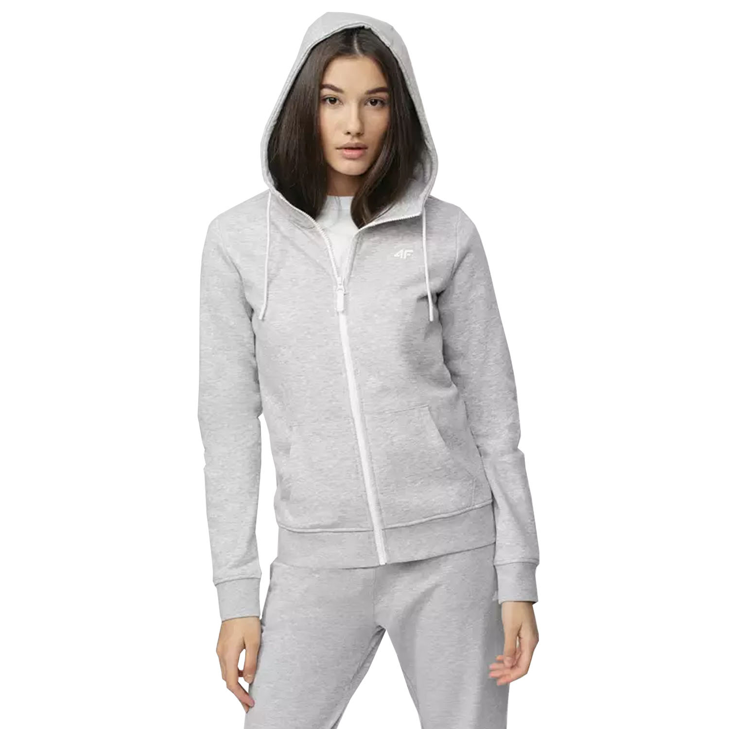 Bluza damska z kapturem rozpinana 4F NOSH4-BLD353-27M