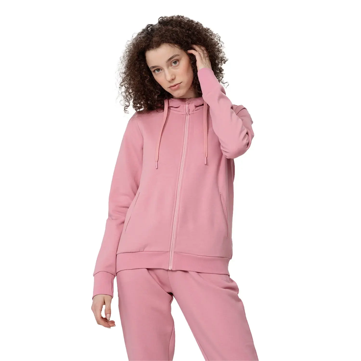 Bluza damska z kapturem rozpinana 4F 4FSS23TSWSF373-56S