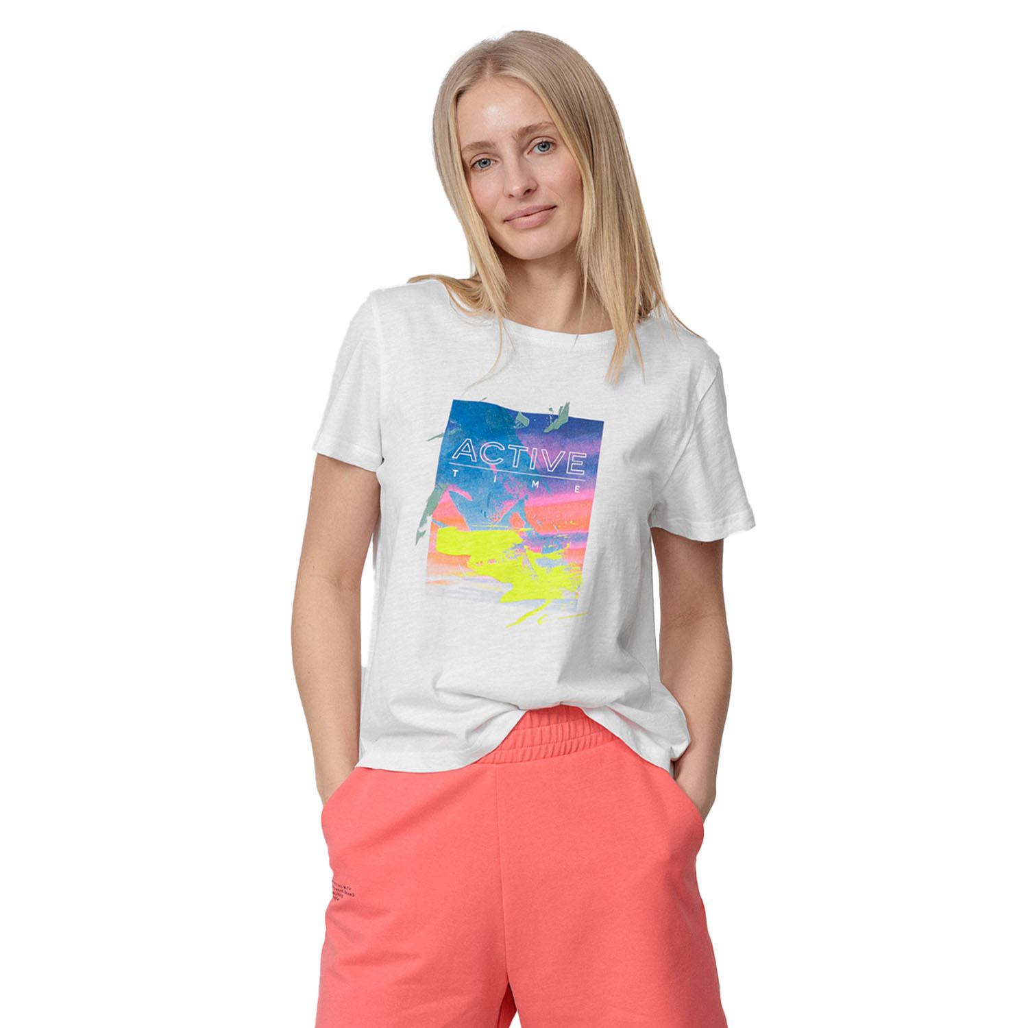 Koszulka damska 4F H4L22-TSD034-10S