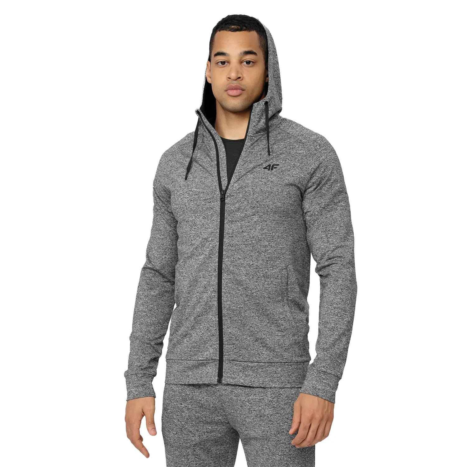 Bluza męska z kapturem rozpinana 4F H4Z22-BLMF350-27M