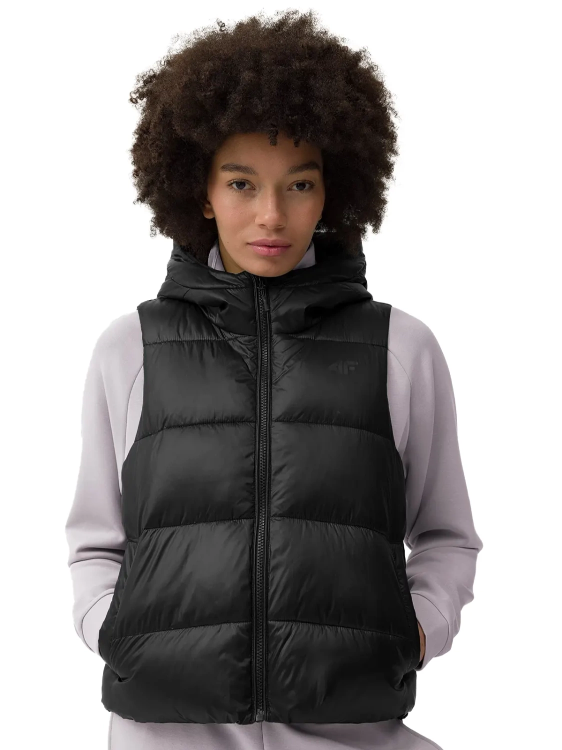 Kurtka damska puchowa bezrękawnik 4F 4FWSS24TVJAF112-20S 