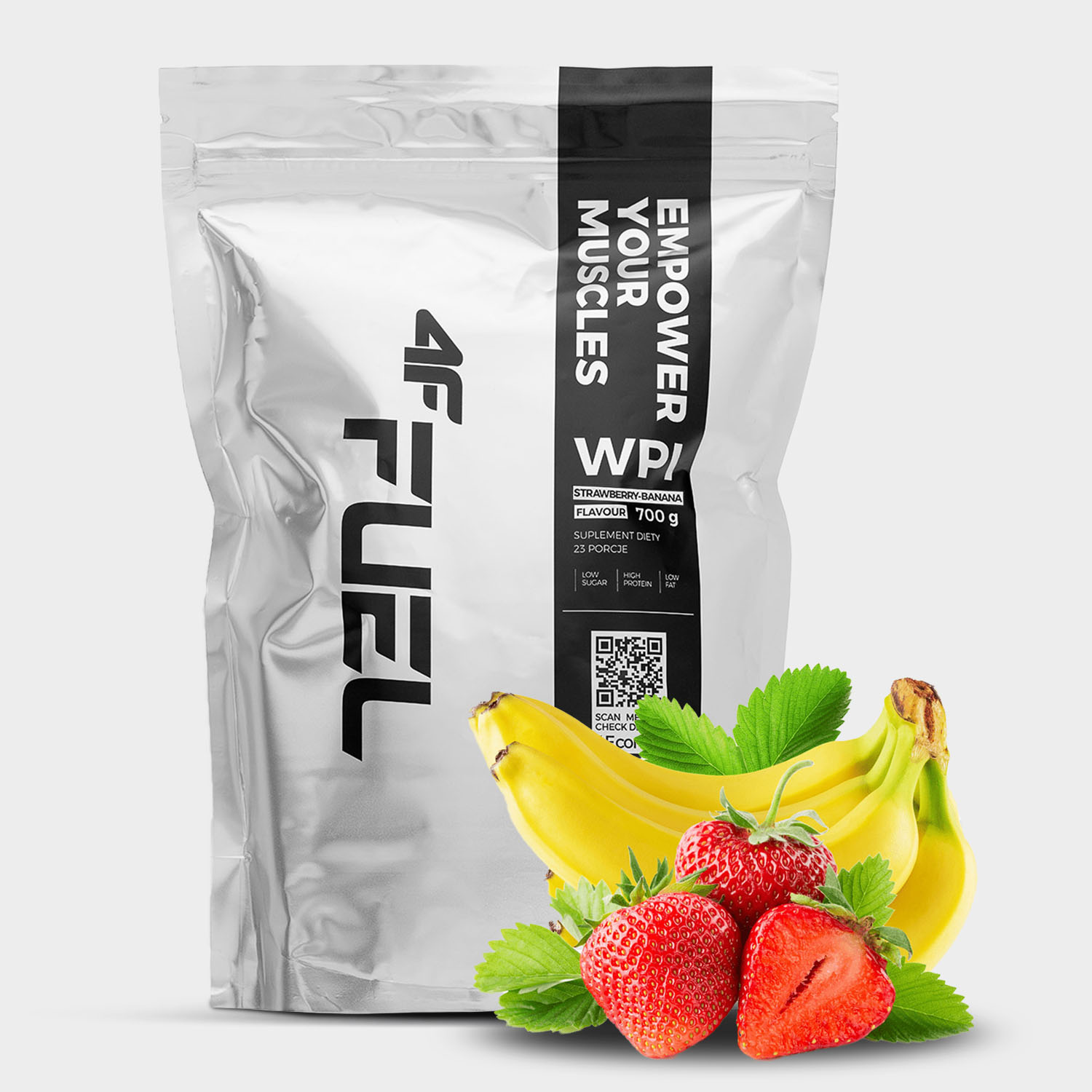 Izolat białka serwatkowego 4F FUEL-WPI002 truskawka-banan - 700g