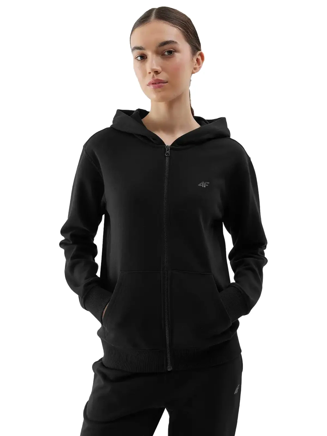 Bluza damska z kapturem rozpinana 4F 4FWSS24TSWSF0956-20S 