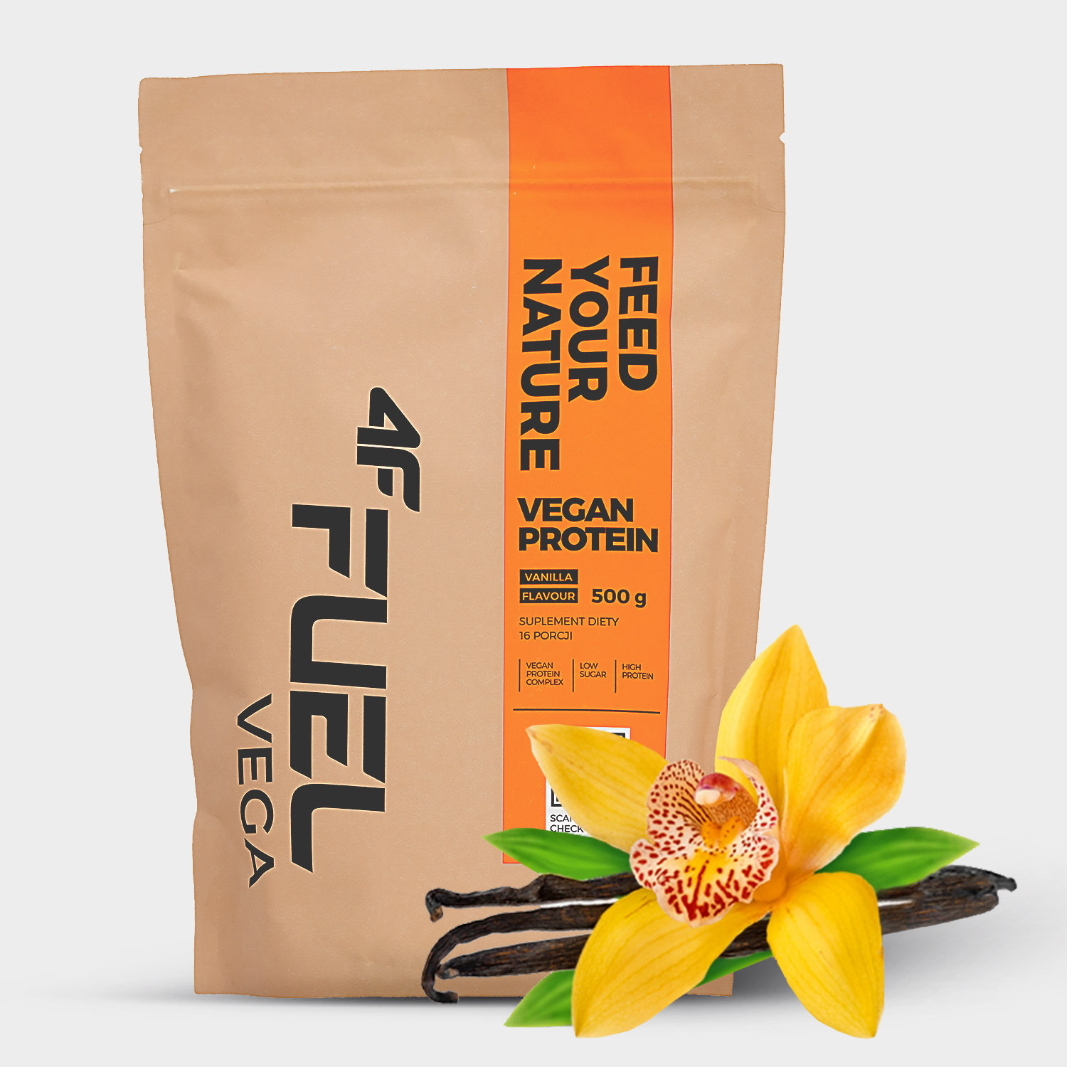 Izolat białek roślinnych 4F FUEL-VEG002 wanilia - 500g