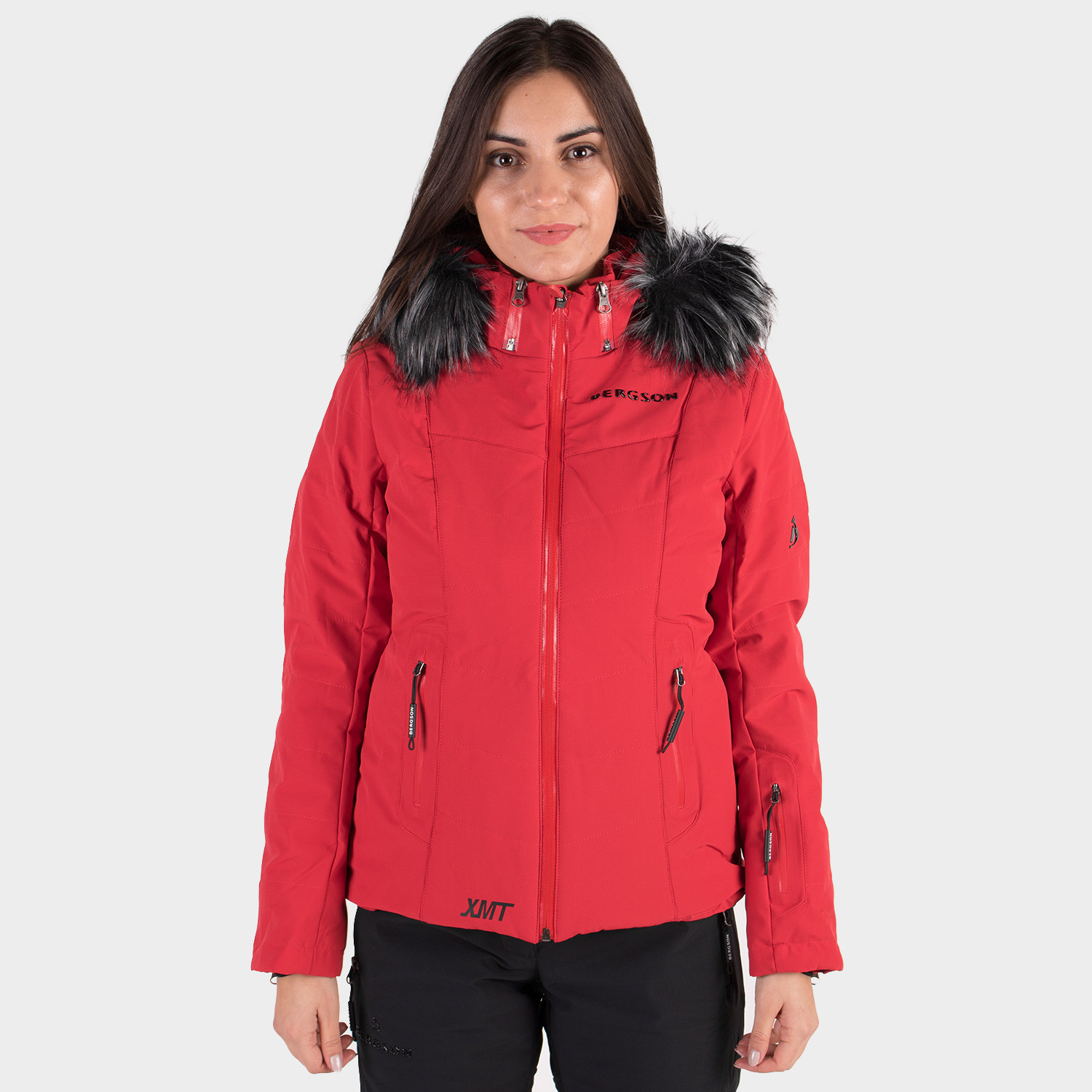 Kurtka damska BERGSON SNOWSWIFT STX RED BRG00039