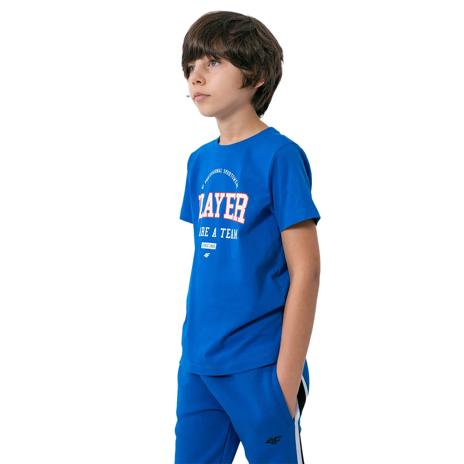 Koszulka dziecięca 4F HJZ22-JTSM007-36S