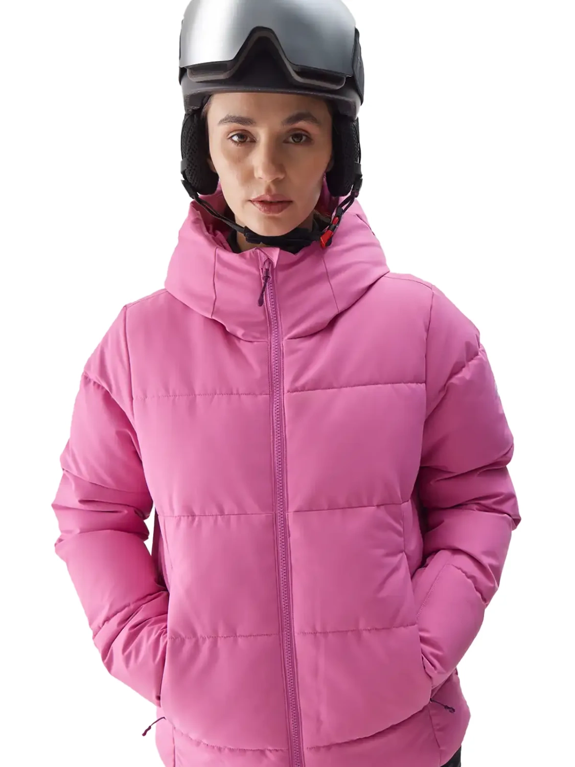 Kurtka damska zimowa puchowa narciarska 4F 4FWAW24TTJAF573-55S
