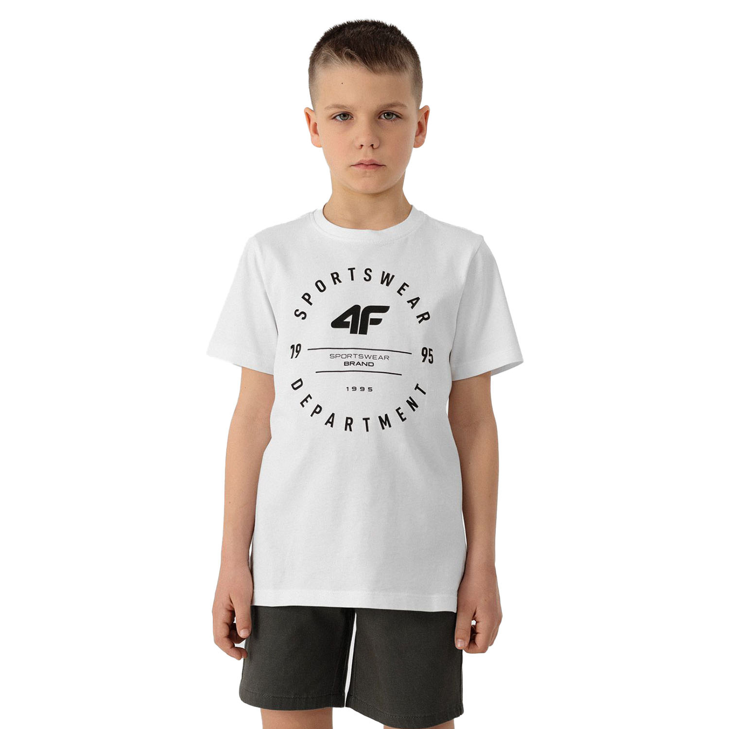 Koszulka dziecięca 4F JUNIOR HJL22-JTSM003-10S