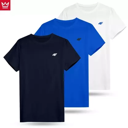 Koszulka męska 4F 4FWSS23TTSHM1233-91S 3PAK