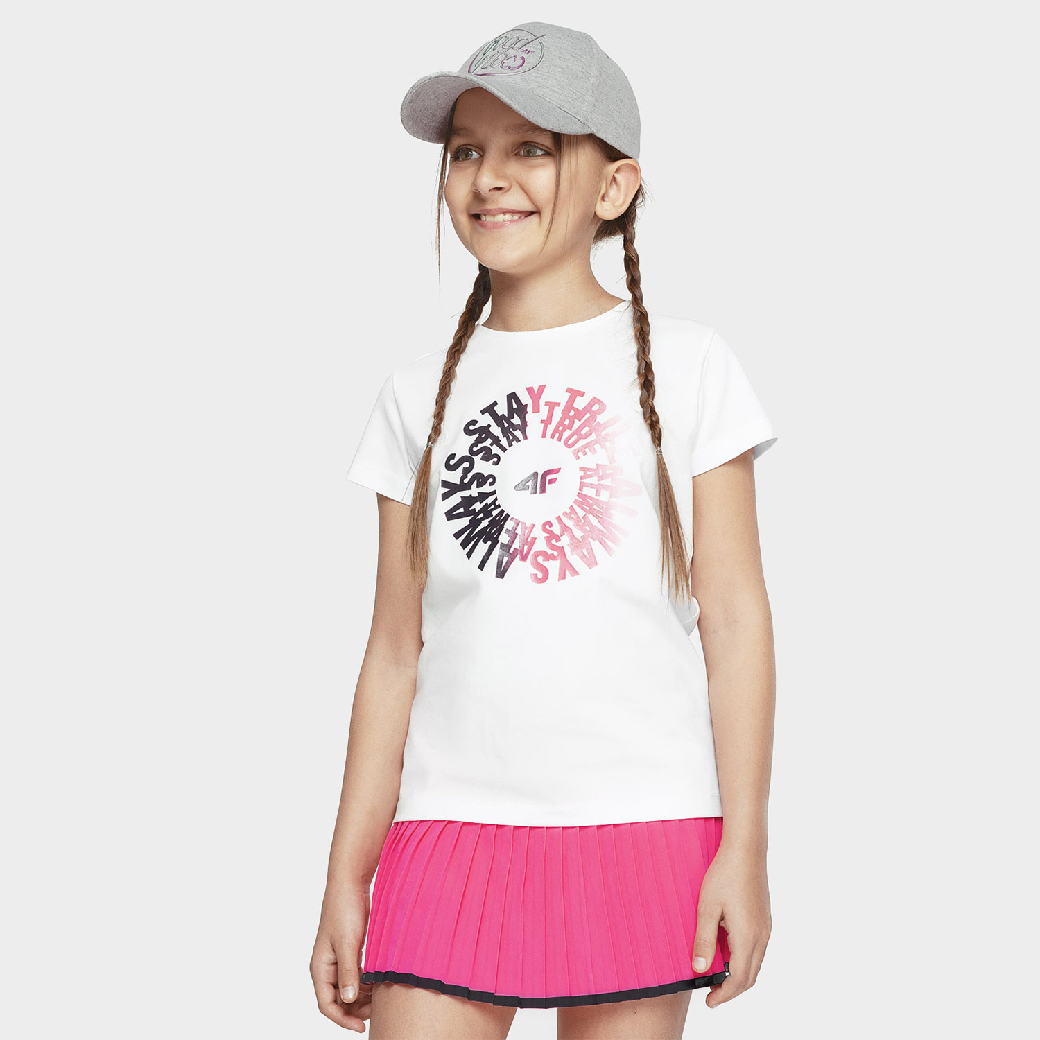 Koszulka dziecięca 4F HJL21-JTSD014-10S