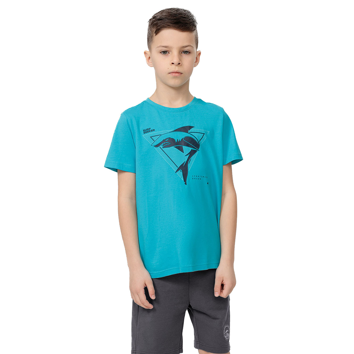 Koszulka dziecięca 4F JUNIOR HJL22-JTSM011-33S