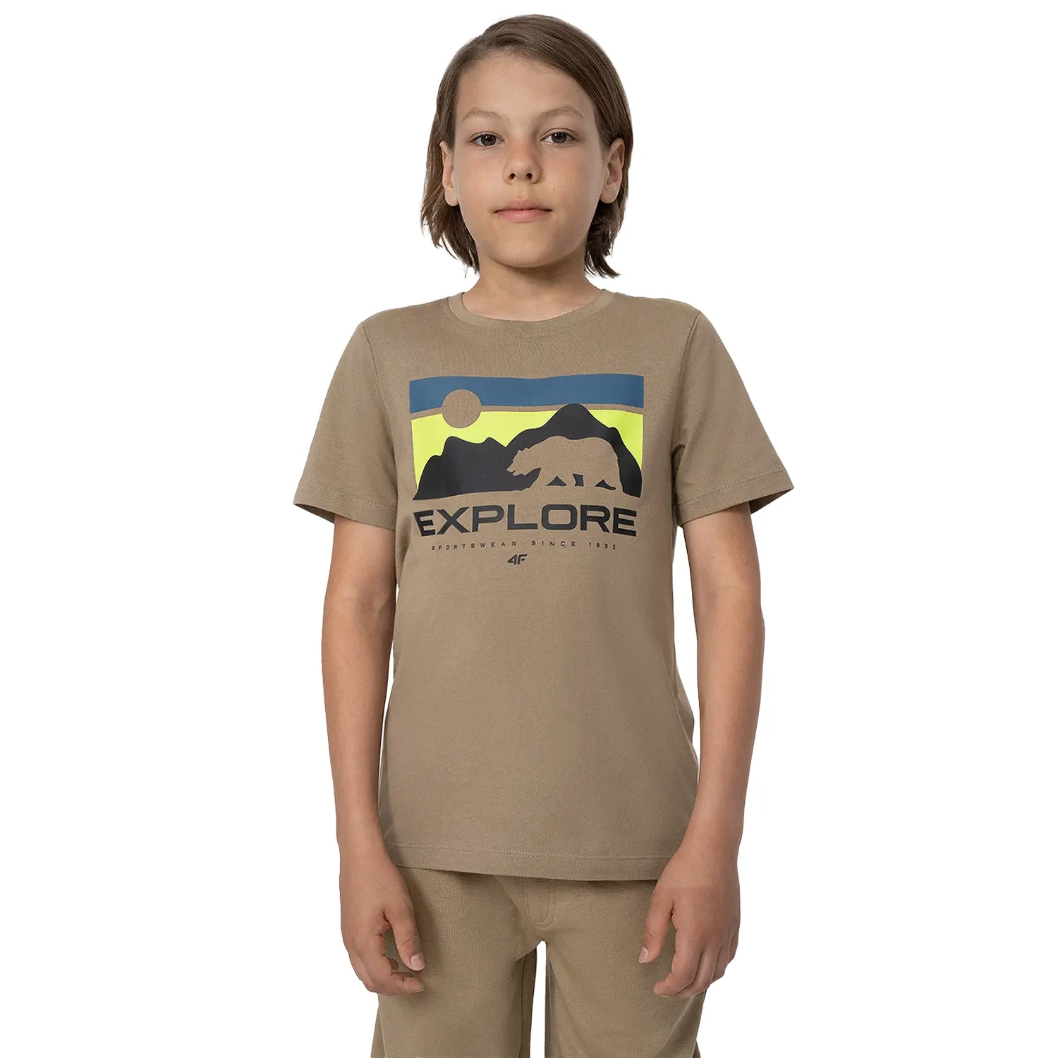 Koszulka dziecięca 4F 4FJSS23TTSHM322-83S