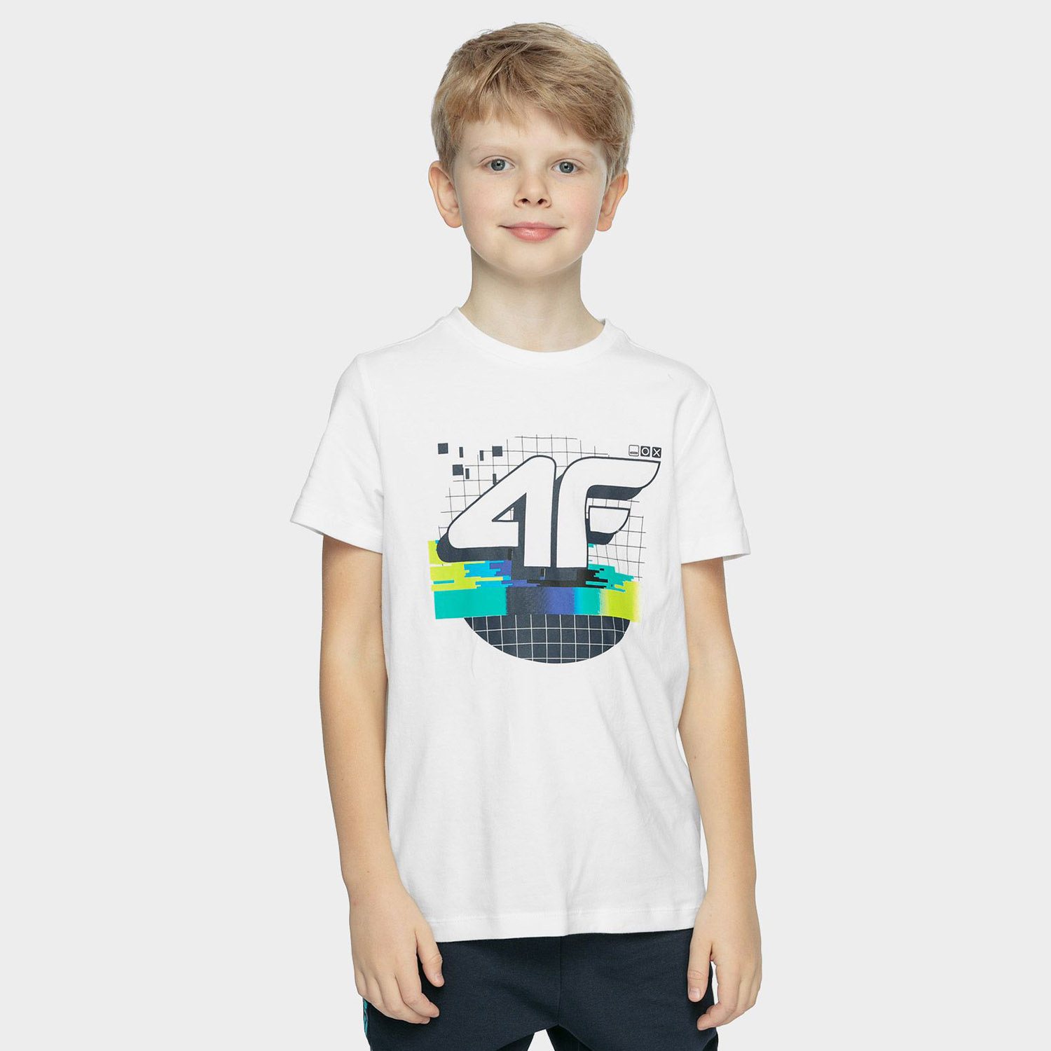 Koszulka dziecięca 4F HJZ21-JTSM003-10S