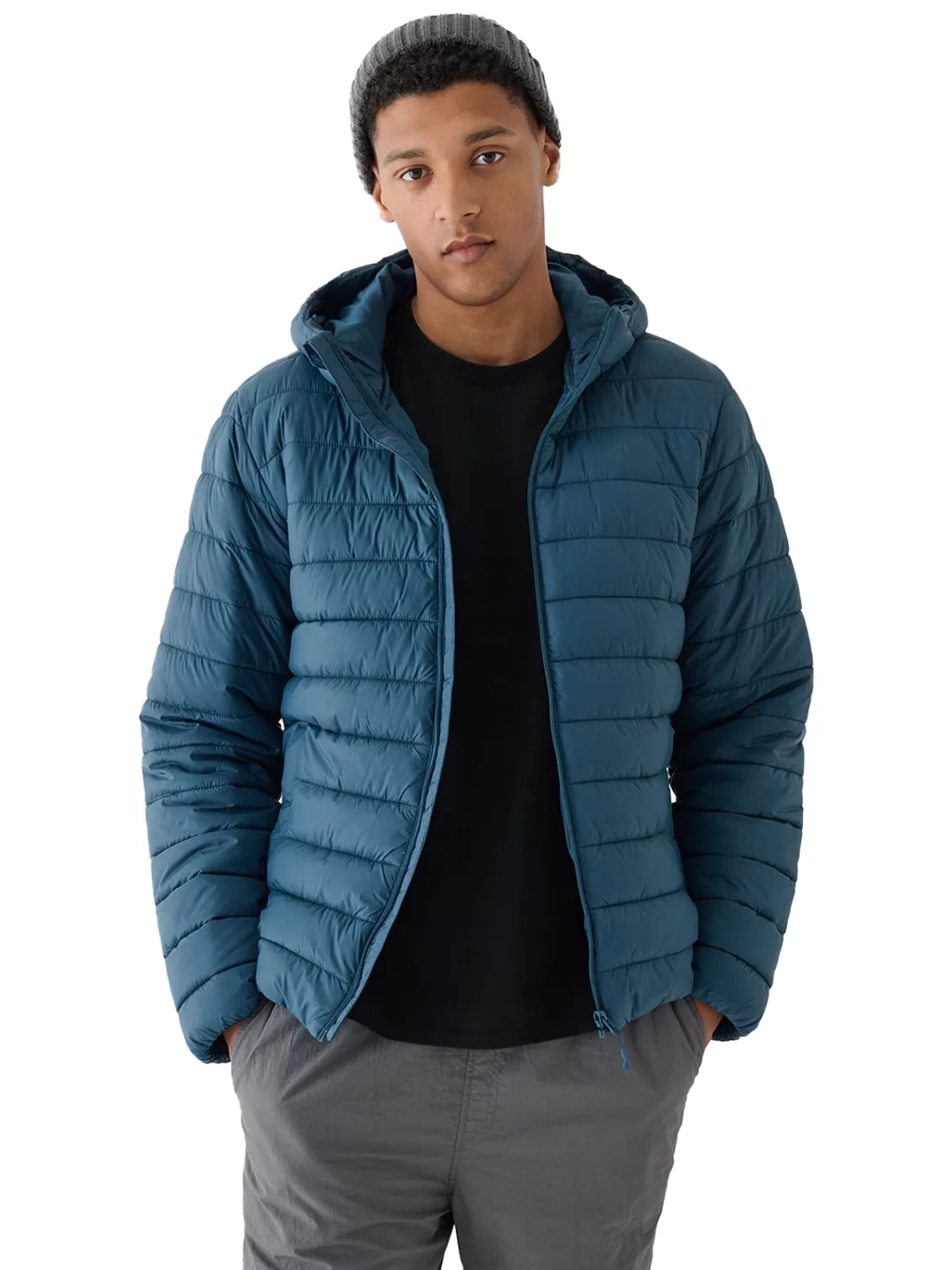 Kurtka męska zimowa puchowa 4F 4FWAW24TDJAM484-46S