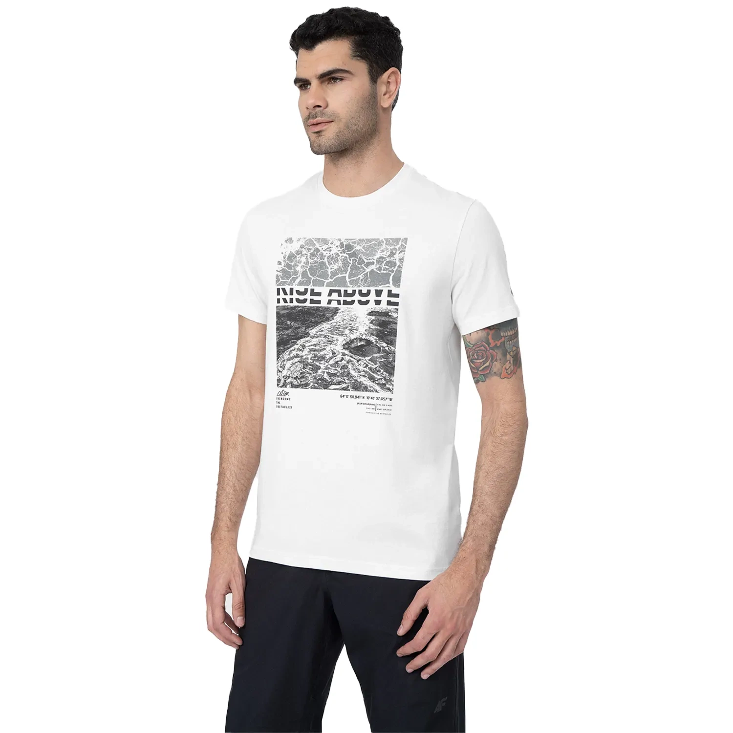 Koszulka męska 4F 4FSS23TTSHM490-11S