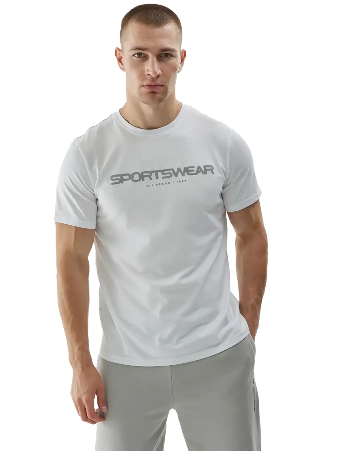 Koszulka męska 4F 4FWAW24TTSHM1586-10S